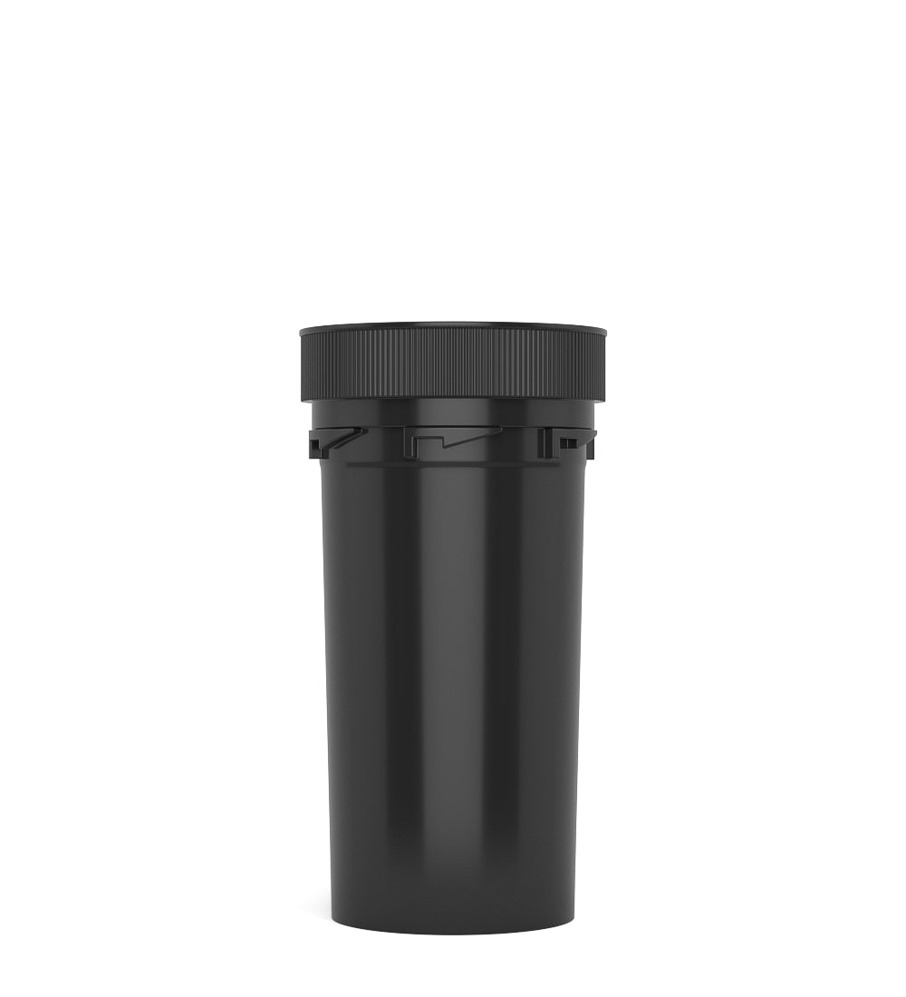 Child Resistant | Black Reversible Cap Vials | 40dr - 10g - 150 Count