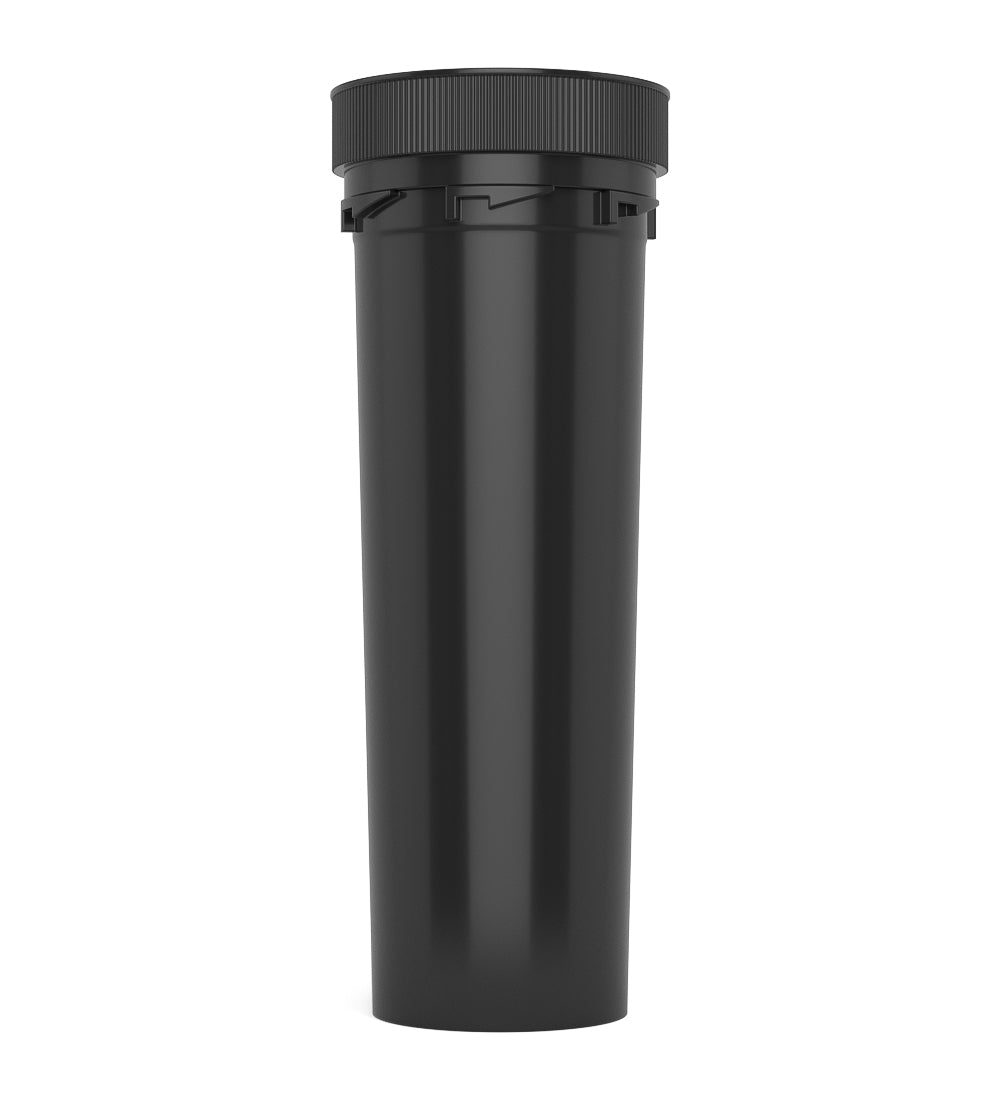 Child Resistant | Black Reversible PCR Cap Vials | 60dr - 14g - 100 Count