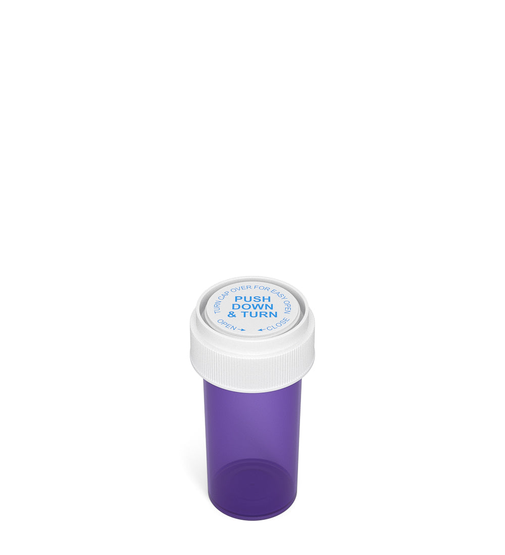 Child Resistant | Purple Reversible Cap Vials | 13dr - 2g - 275 Count