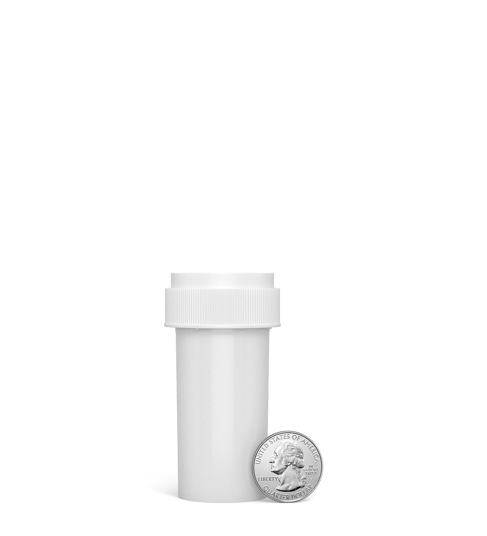 Child Resistant | Opaque White Reversible Cap Vials | 13dr - 2g - 275 Count