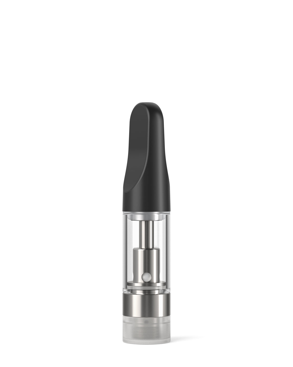 CCELL | TH2 Glass Vape Cartridge with Black Plastic Mouthpiece | 0.5mL - Screw On - 100 Count