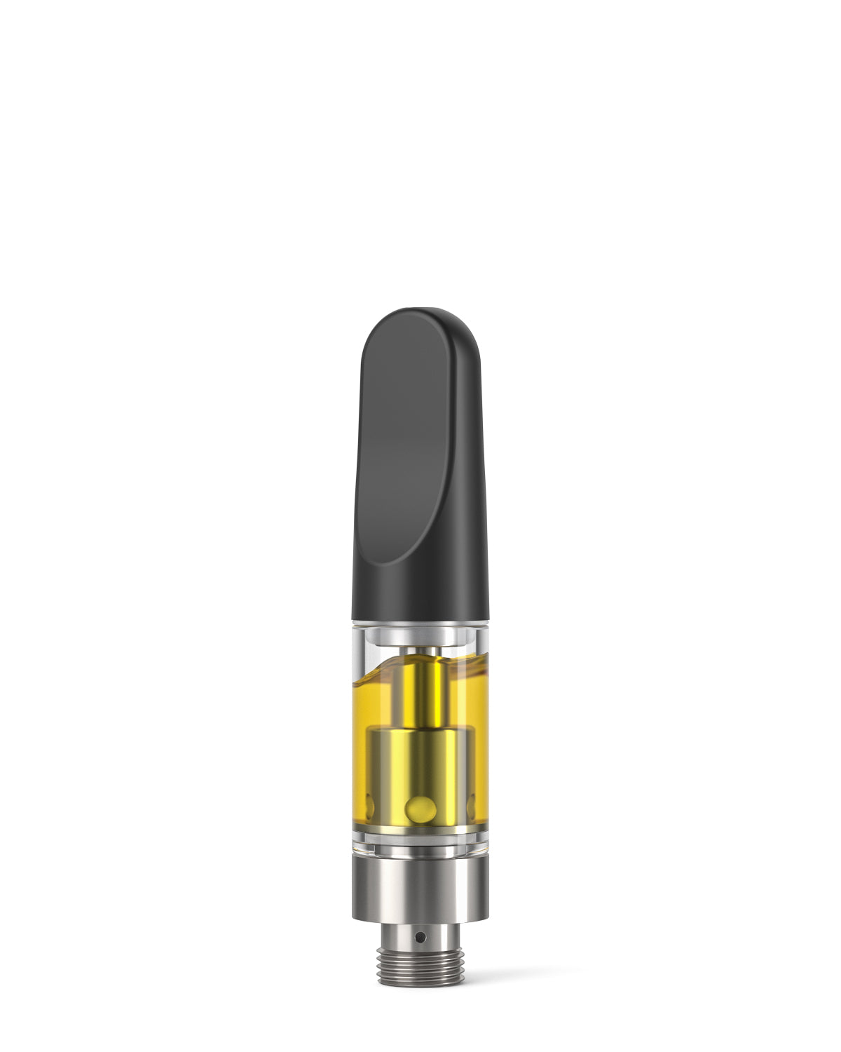 CCELL | TH2 Glass Vape Cartridge with Black Plastic Mouthpiece | 0.5mL - Screw On - 100 Count