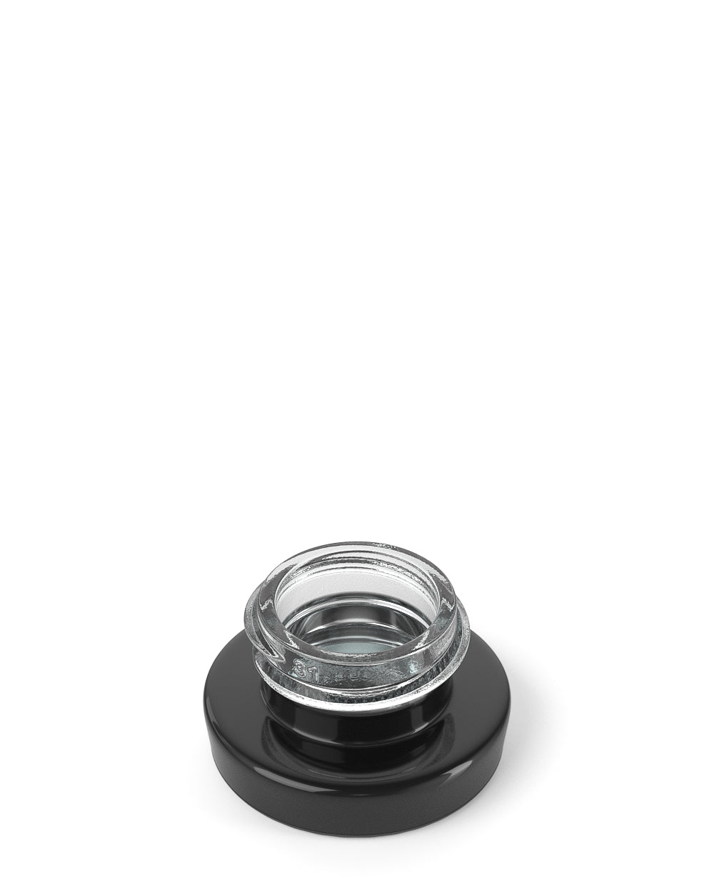 Black Glass Concentrate Containers / Silver Interior | 28mm - 5mL - 480 Count
