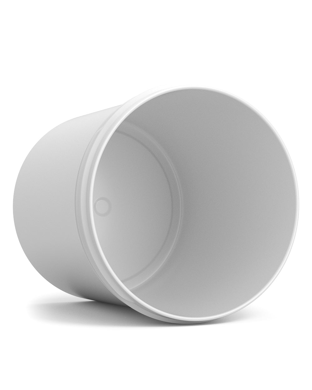 Wide Mouth Straight Sided White Plastic Jars | 89mm - 16oz - 205 Count