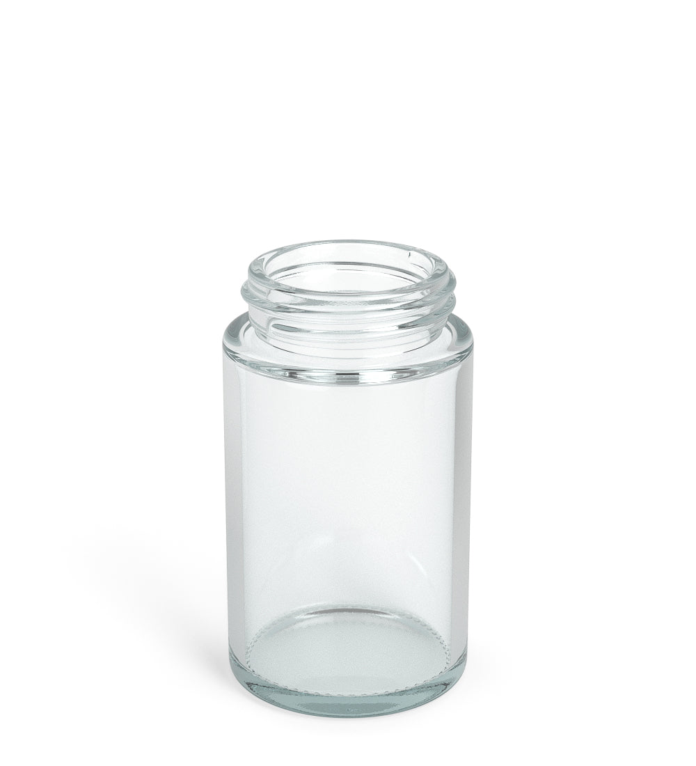 Wide Mouth Straight Sided Clear Glass Jars for Pre-Rolls | 38mm - 2oz - 200 Count