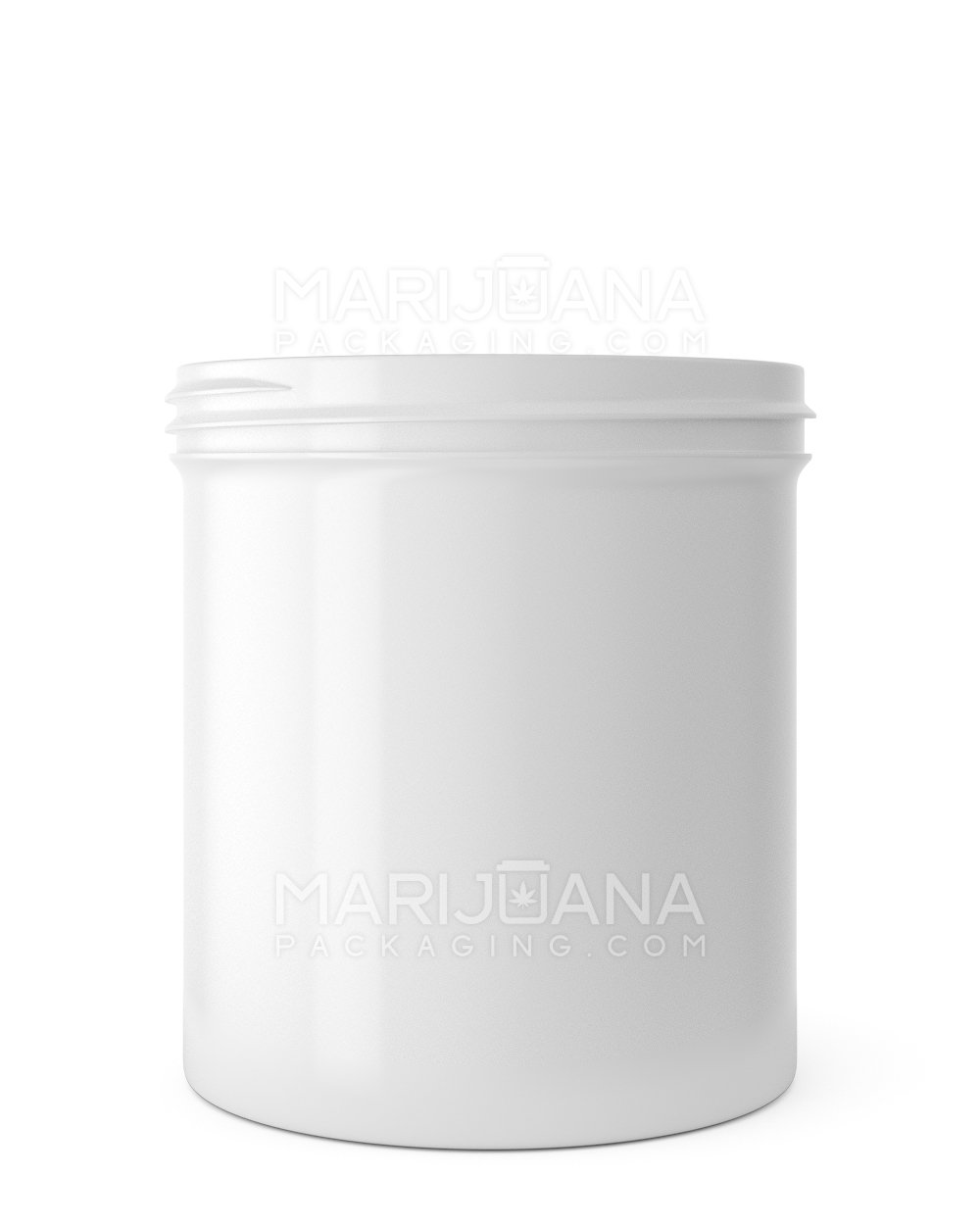 Wide Mouth Straight Sided White Plastic Jars | 89mm - 16oz | Sample