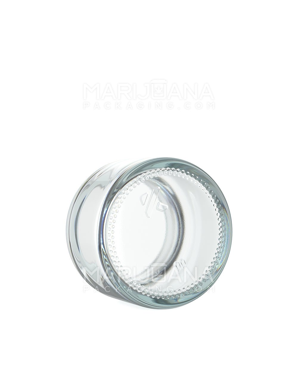 POLLEN GEAR | Flush V2 Rounded Base Clear Glass Jars | 48mm - 2oz - 120 Count - 4