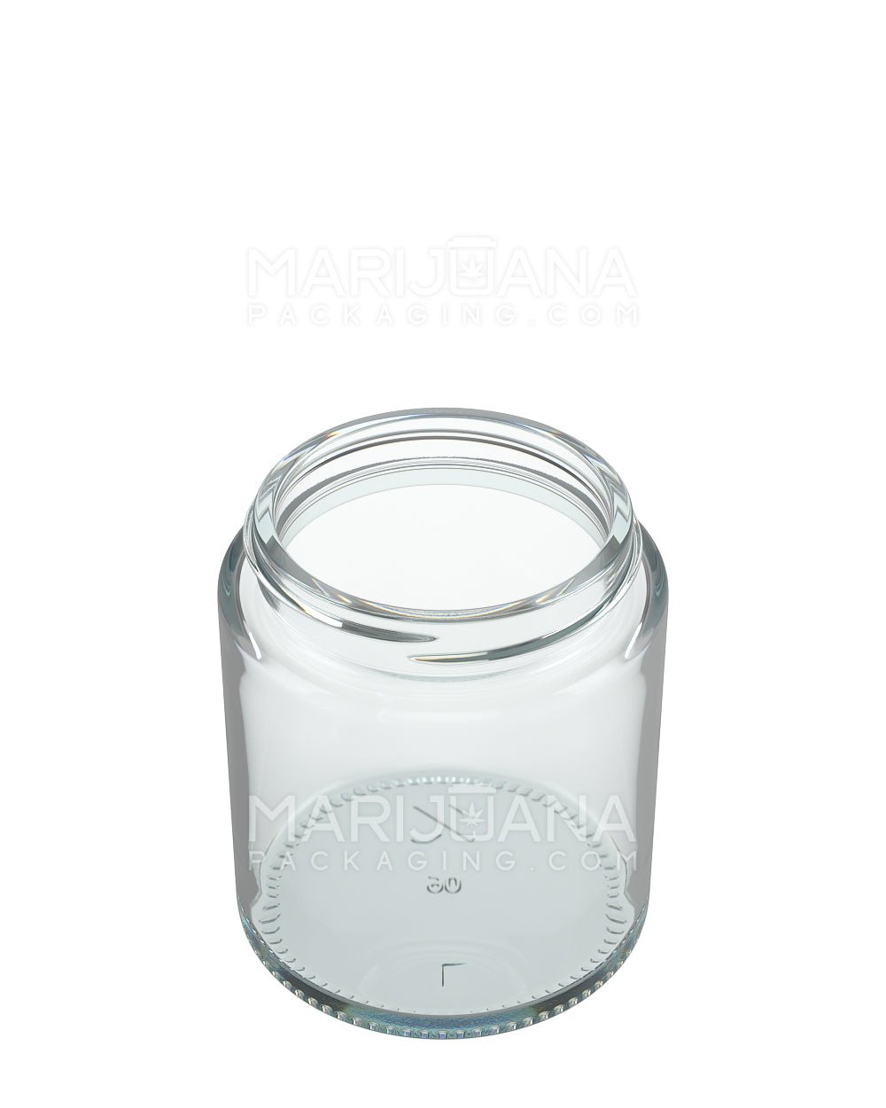 POLLEN GEAR | Kolossus Straight Sided Clear Glass Jars | 62mm - 8oz - 60 Count - 2