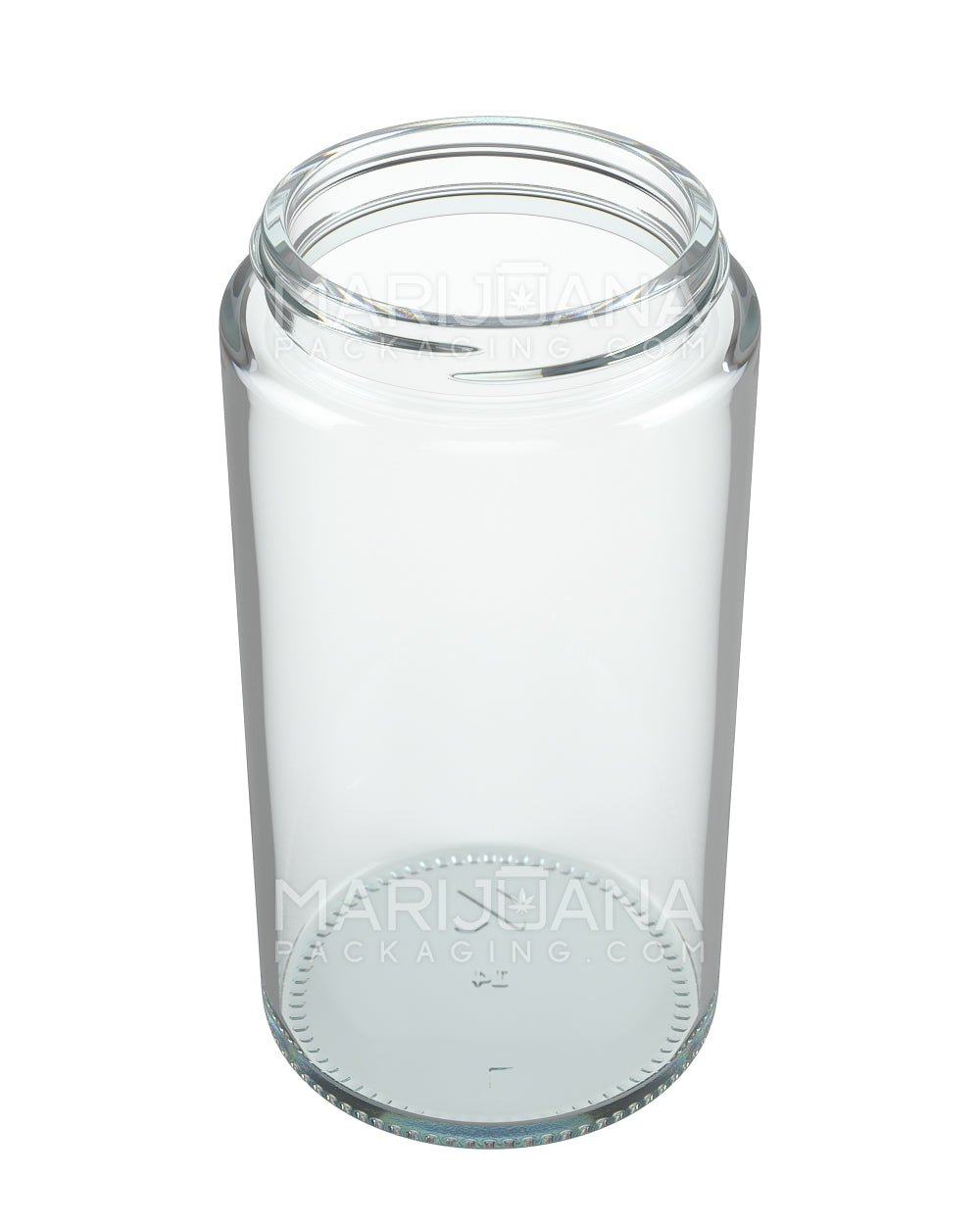 POLLEN GEAR | Kolossus Straight Sided Clear Glass Jars | 62mm - 15oz - 30 Count - 2