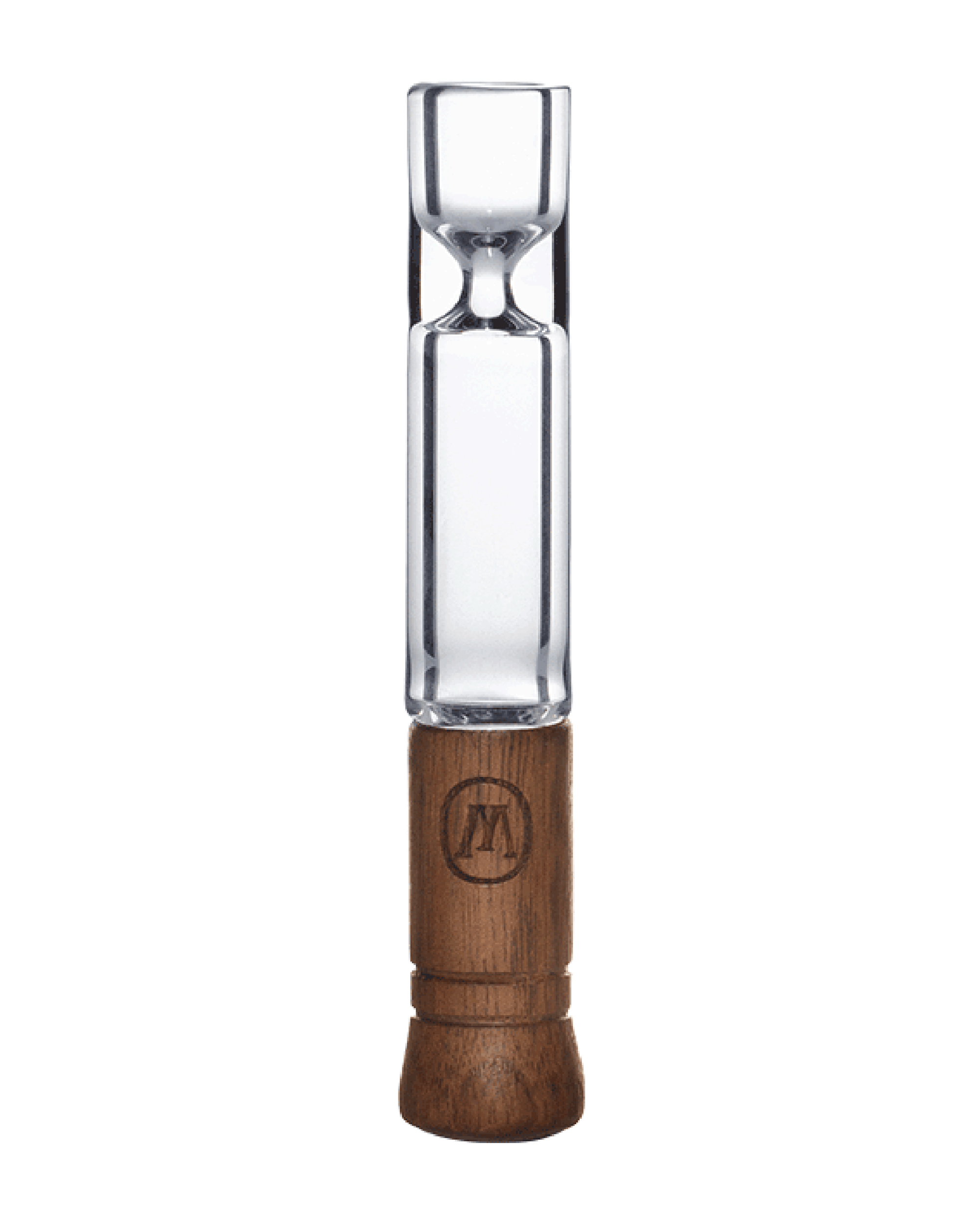 Marley Natural | Glass Taster Chillum Hand Pipe | 4.5in Long - Glass - Black Walnut - 1