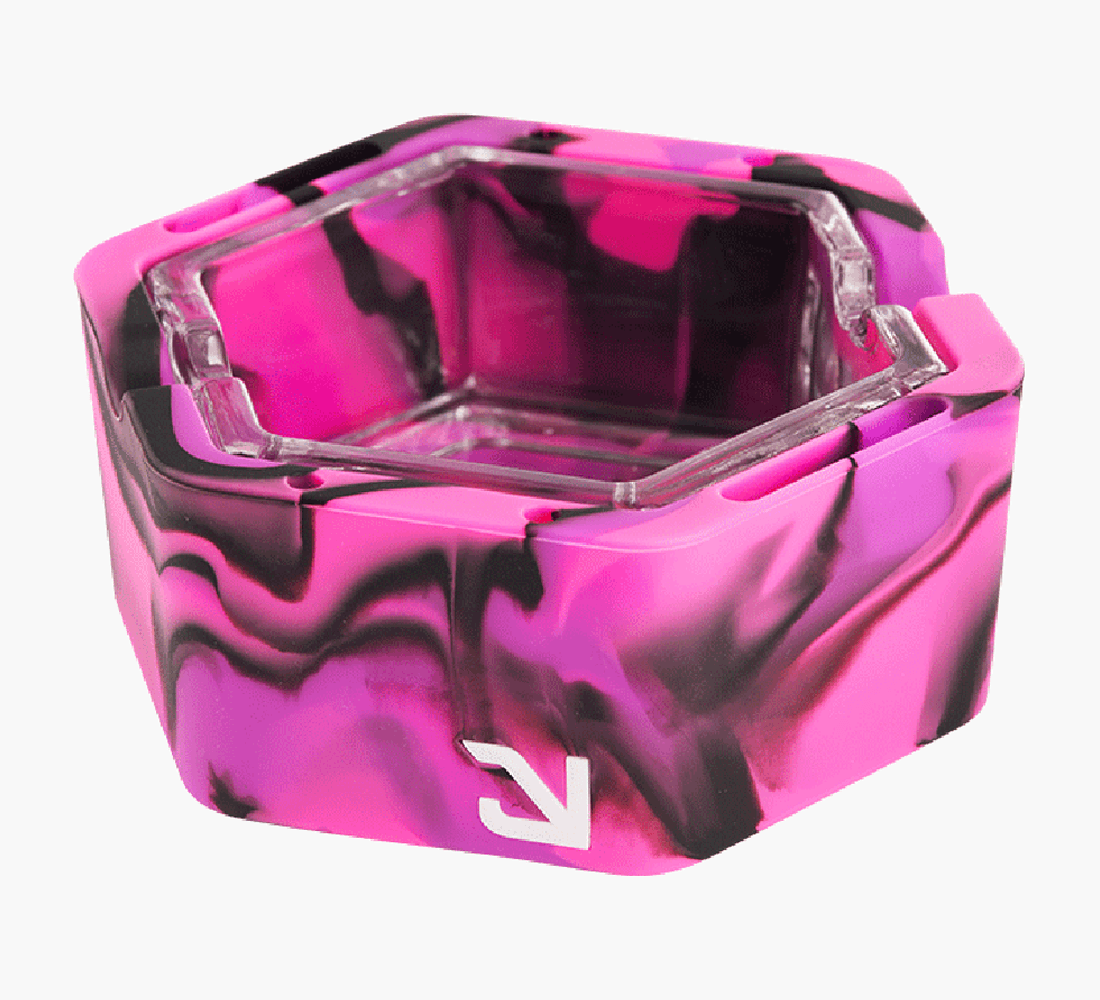 Eyce | 'Retail Display' 2-In-1 Proteck Series Ash Trays | 6in - Black - 10 Count - 6