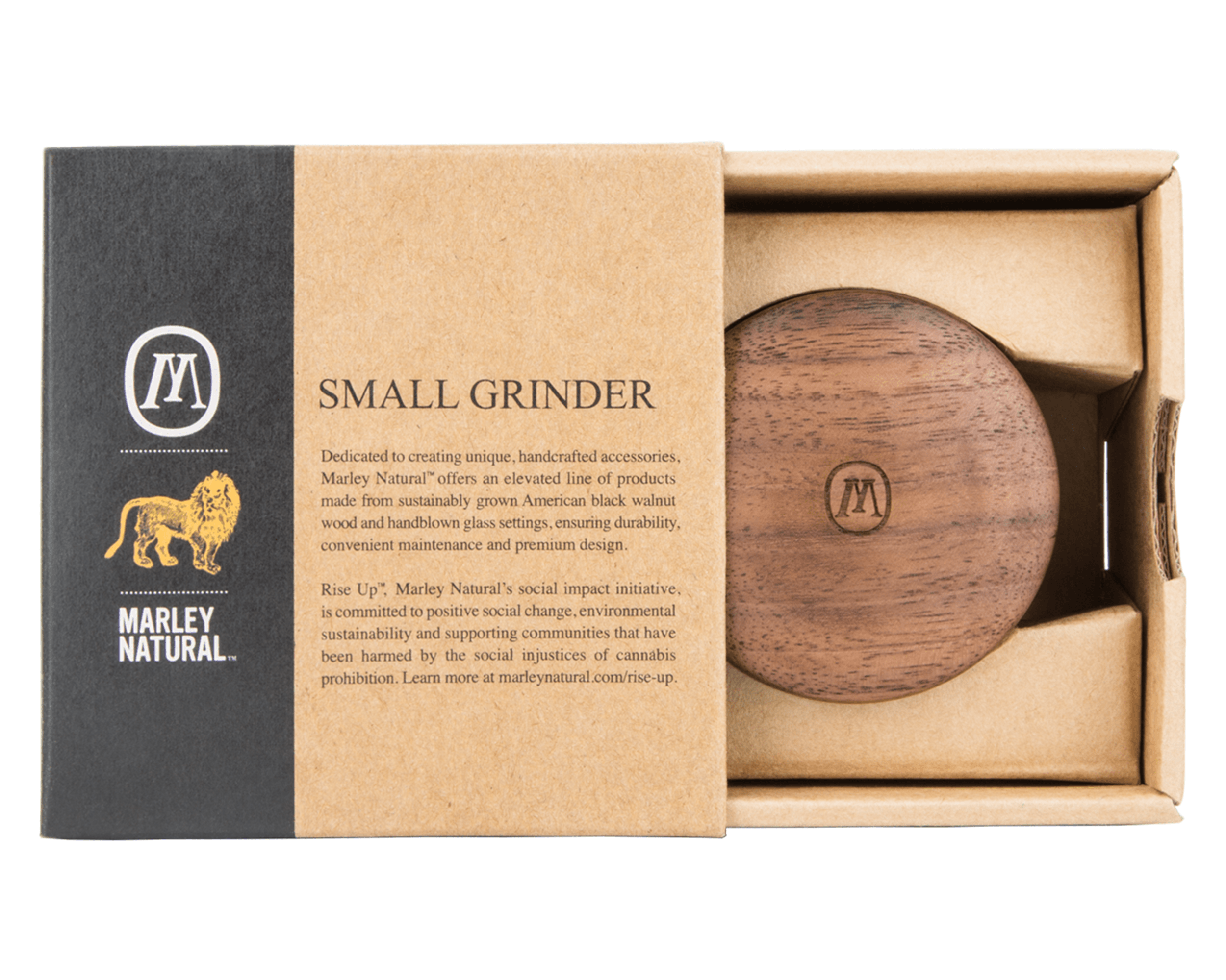 Marley Natural | Small Grinder | 4 Piece - 60mm - Black Walnut - 4