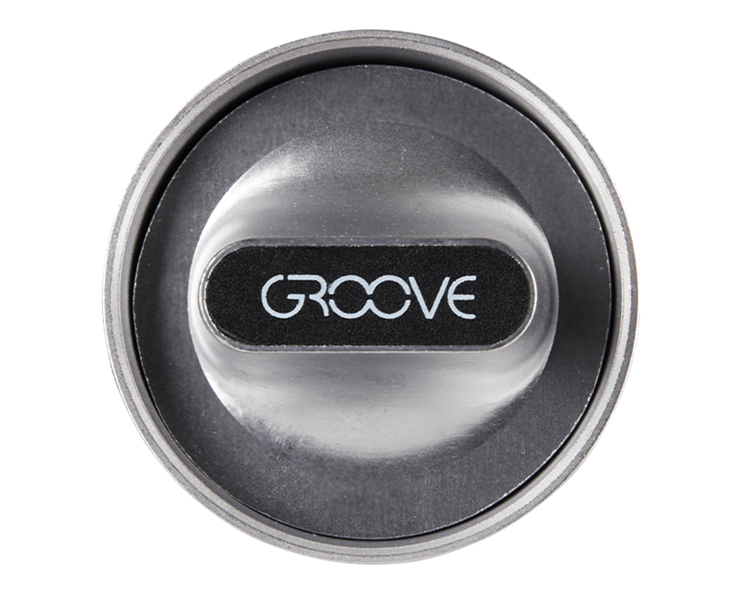 Groove | 'Retail Display' Pivot Aluminum Silver Grinder w/ Knob Grip | 2 Piece - 50mm - 12 Count - 11