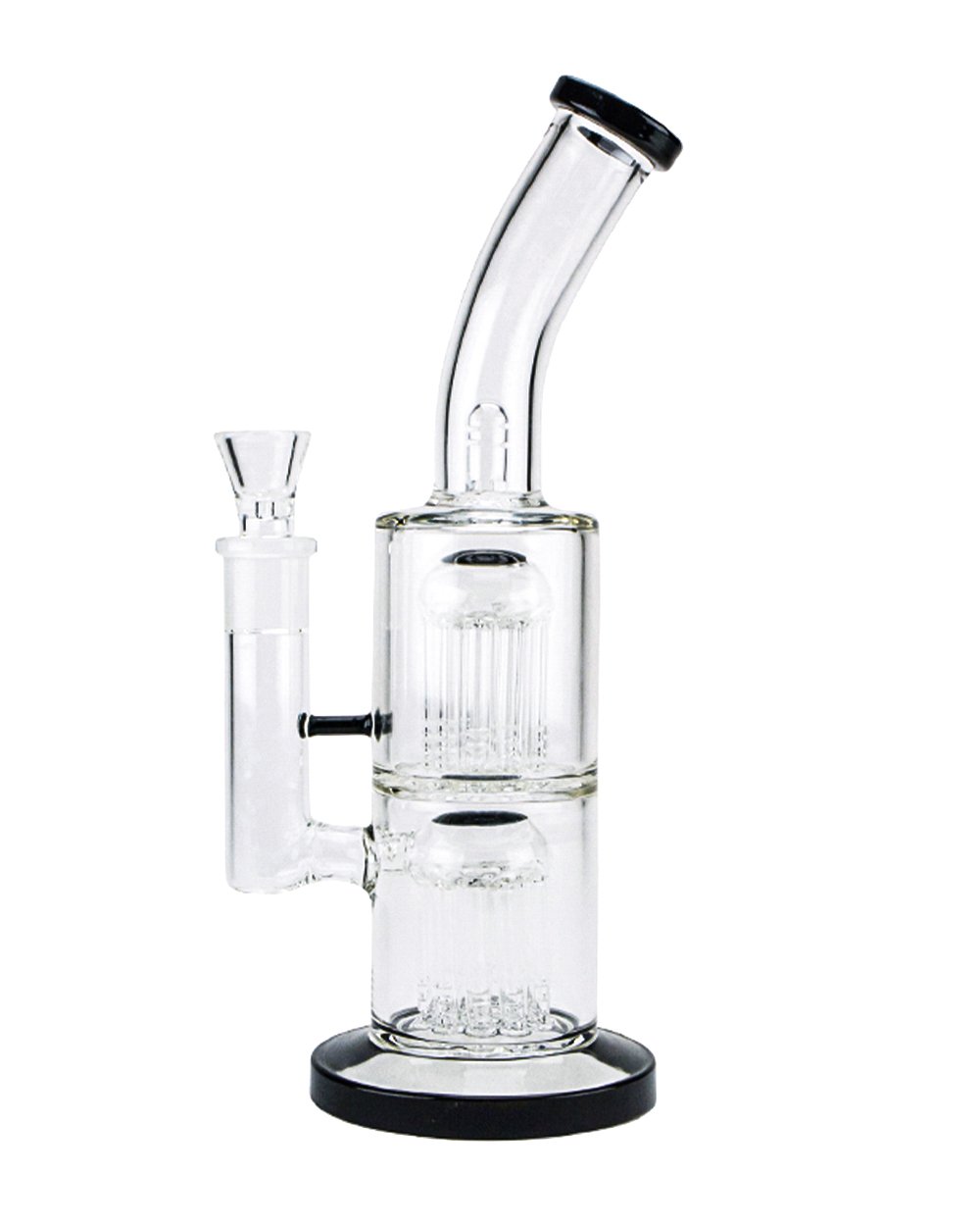 11.5" Percolator Double Tree Arm Water Pipe 18mm - 1
