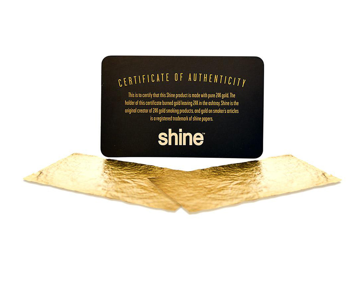 SHINE | 24K Gold 1 1/4 Size Rolling Papers | 83mm - Edible Gold - 2 Count - 4