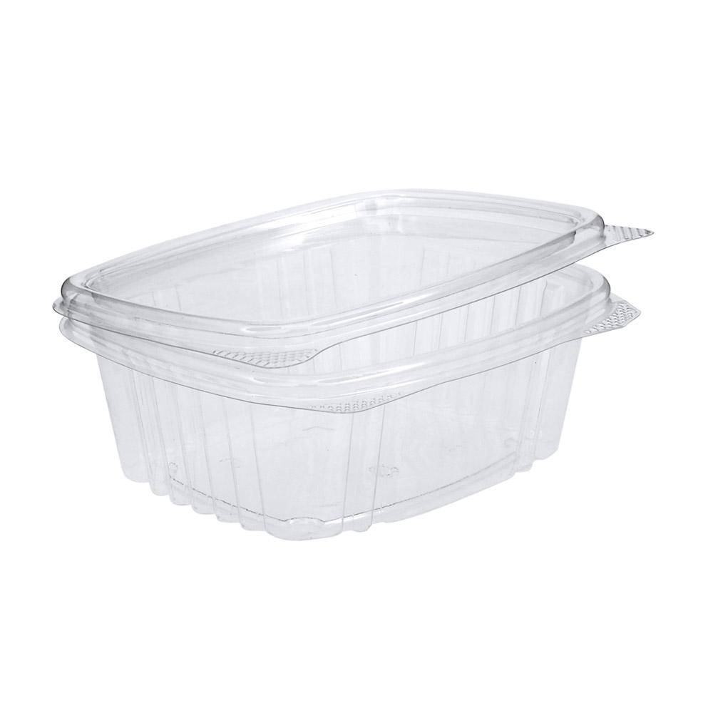 12oz Plastic Hinged Lid Edible Containers - 200 Count - 3