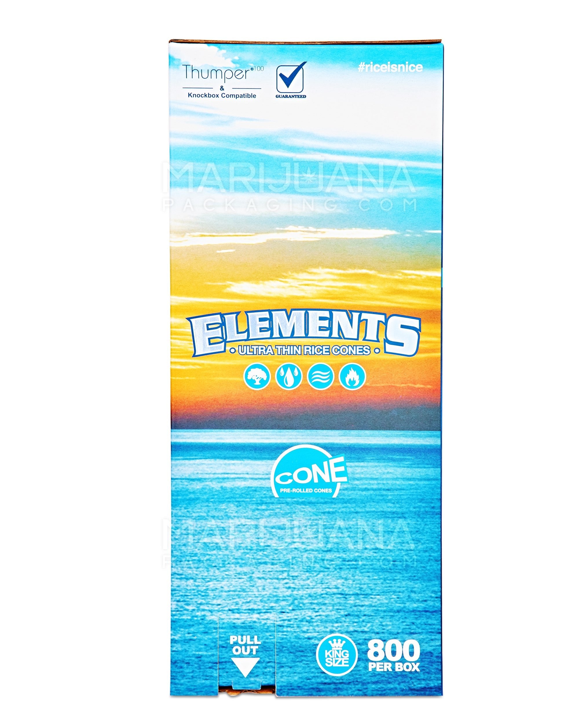 ELEMENTS | King Size Ultra Thin Pre-Rolled Rice Cones | 109mm - Rice Paper - 800 Count - 4