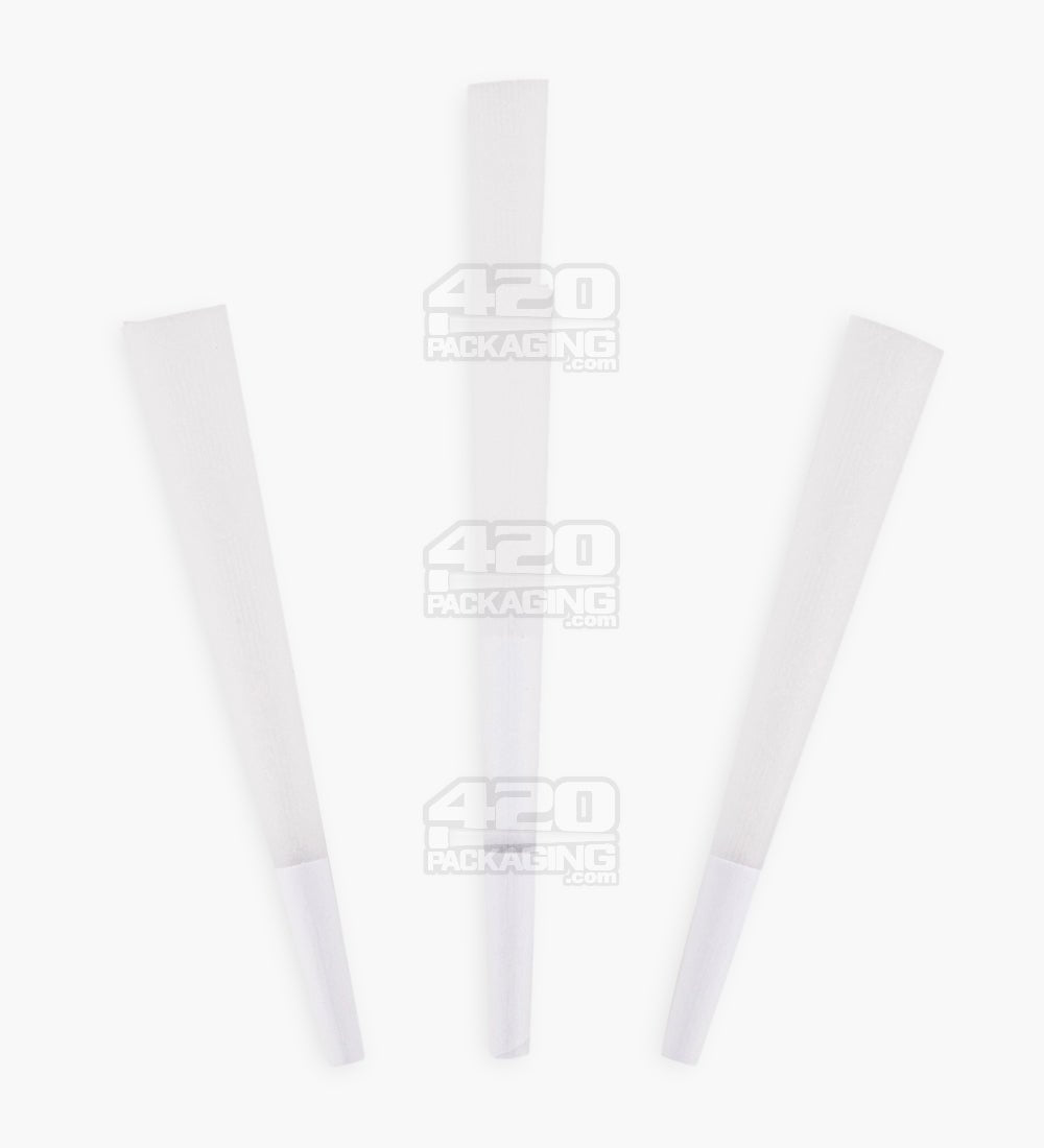 98mm Medium Sized J-Ware Pre Rolled White Paper Cones 800/Box - 3