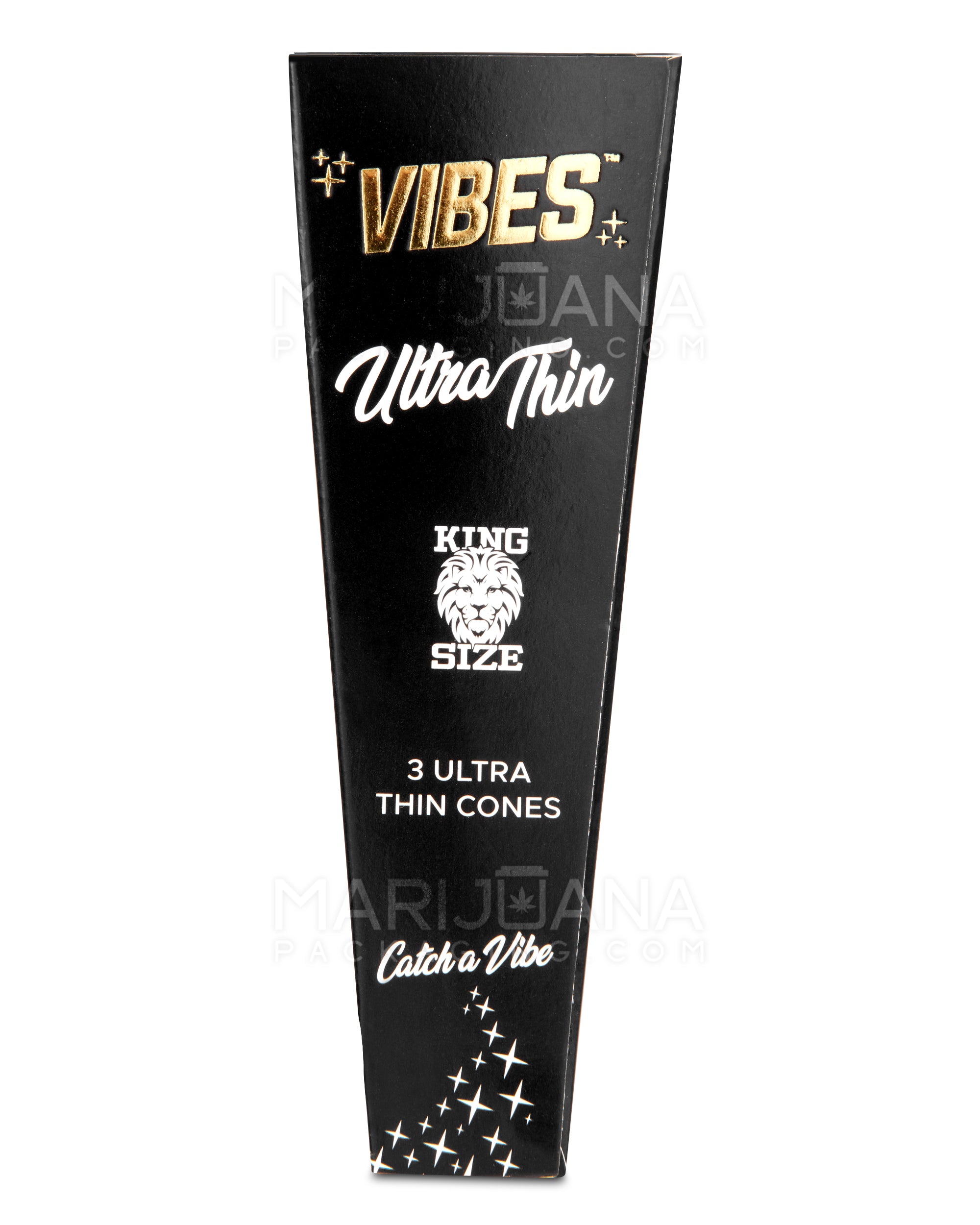 VIBES | 'Retail Display' Ultra Thin King Size Pre-Rolled Cones | 109mm - Unbleached Paper - 30 Count - 2