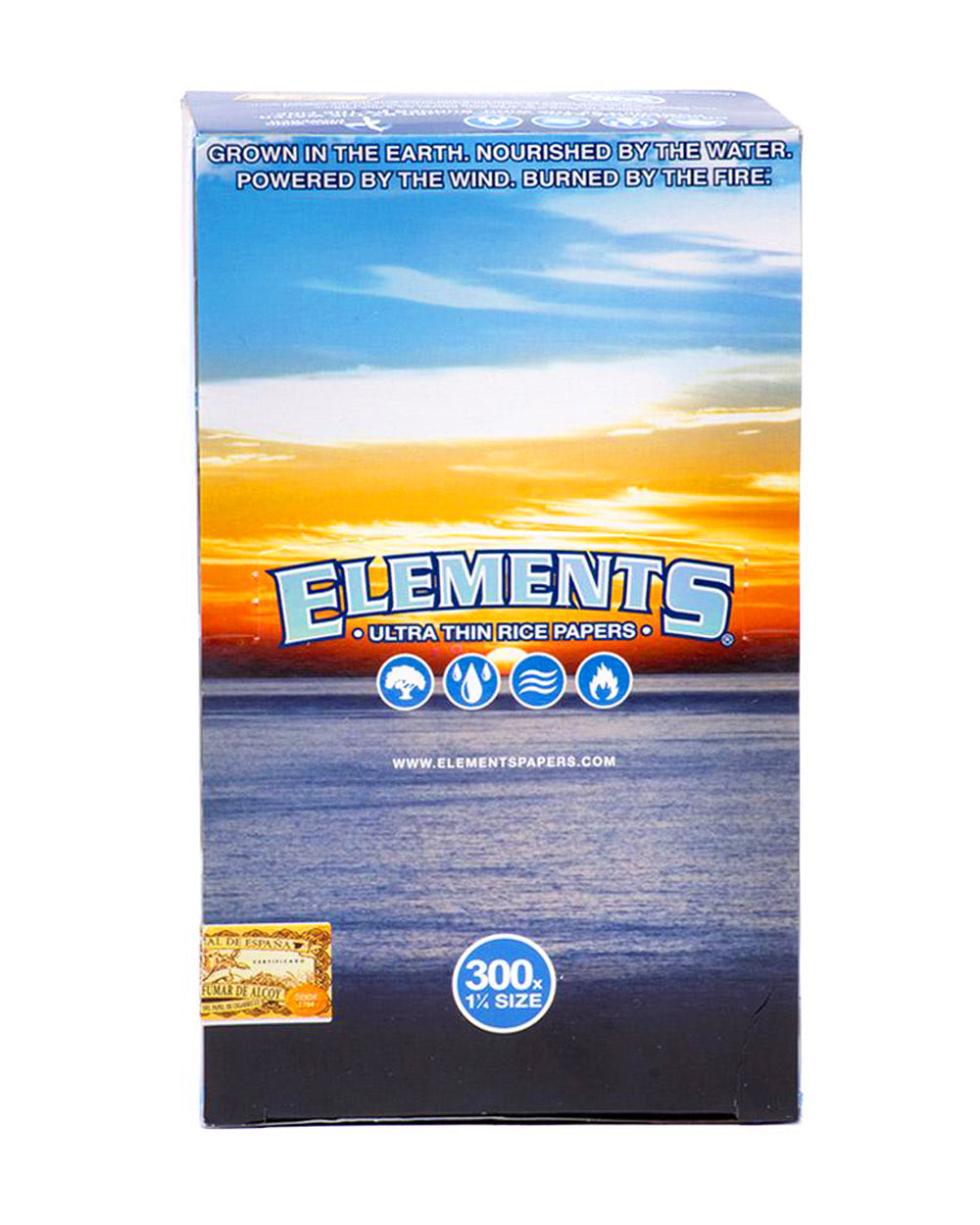 ELEMENTS | 'Retail Display' 300x 1 1/4 Size Ultra Thin Rolling Papers | 83mm - Rice Paper - 20 Count - 2