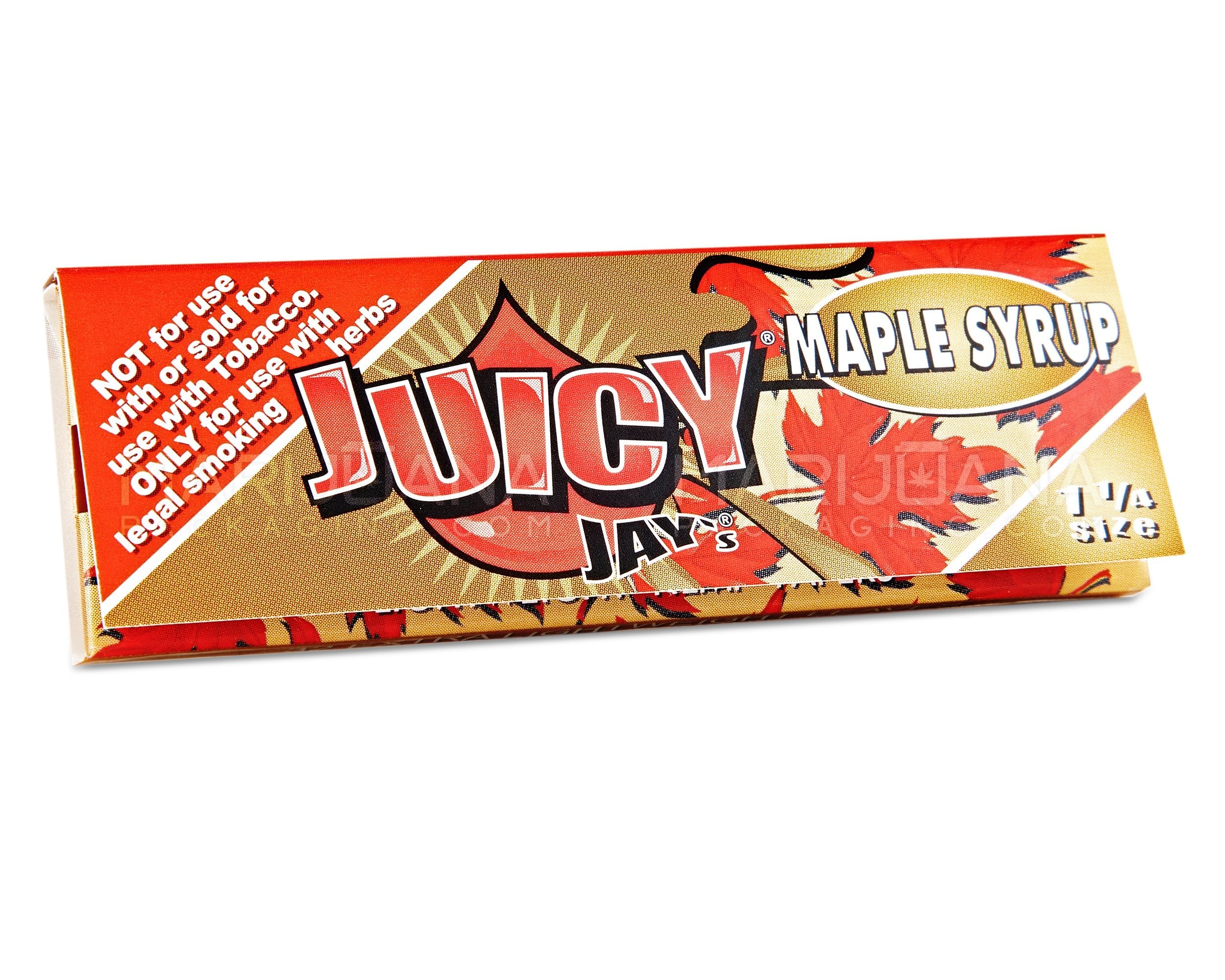 JUICY JAY'S | 'Retail Display' 1 1/4 Size Hemp Rolling Papers | 76mm - Maple Syrup - 24 Count - 2