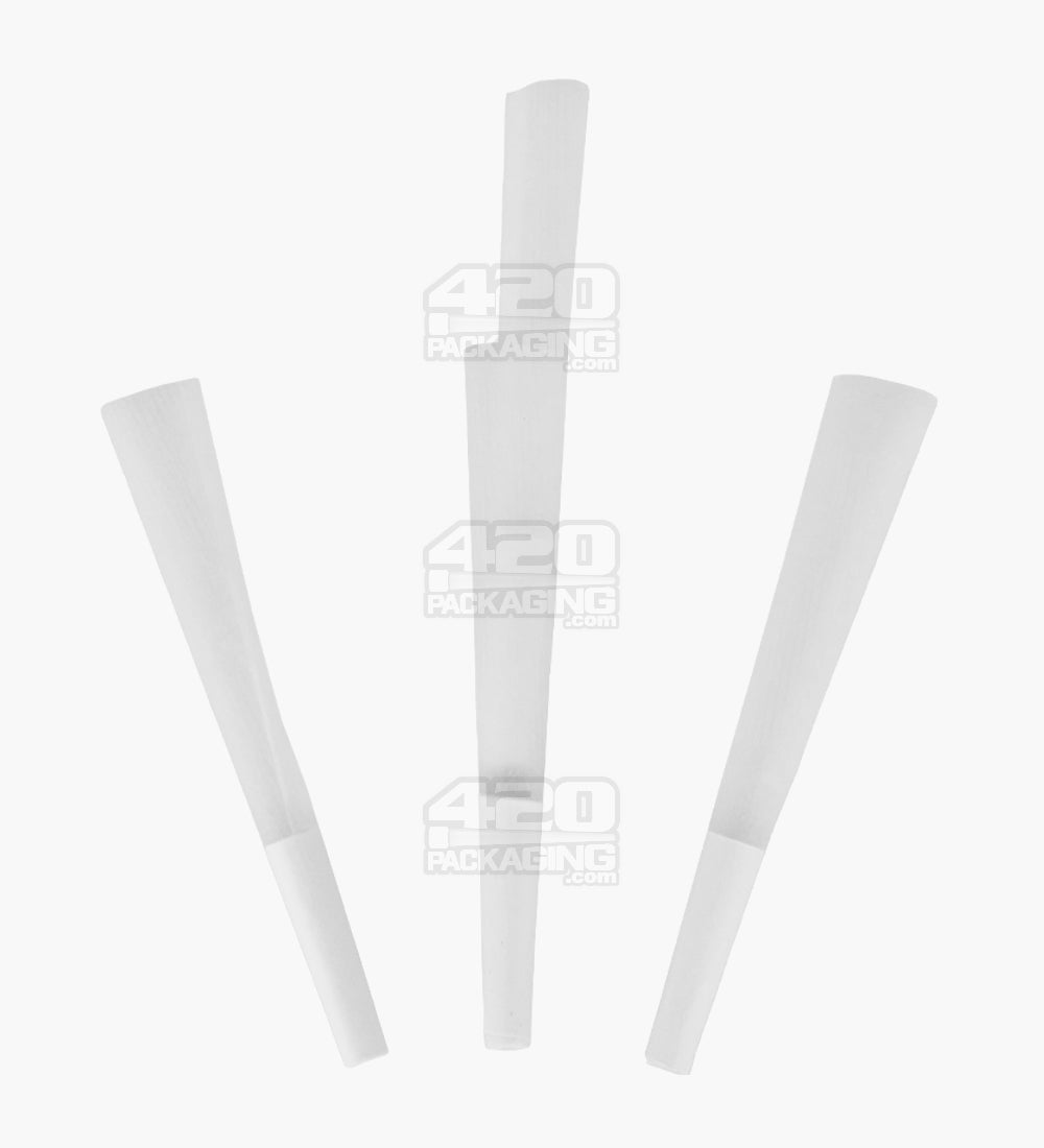 Cones + Supply 84mm 1 1/4 Sized Pre Rolled Classic White Paper Cones 900/Box - 4