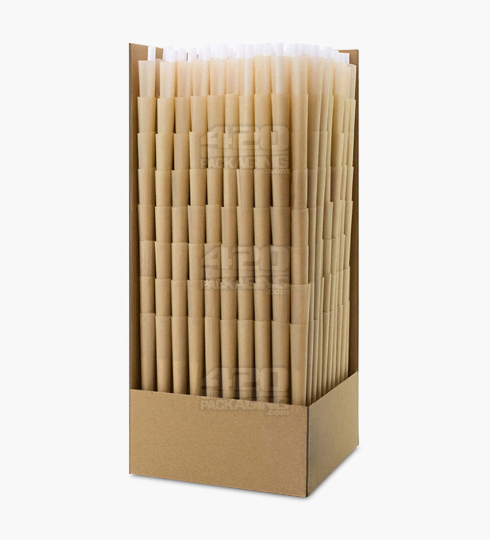 Futurola 98mm Reefer Size Dutch Brown Pre Rolled Paper Cones 700/Box - 2