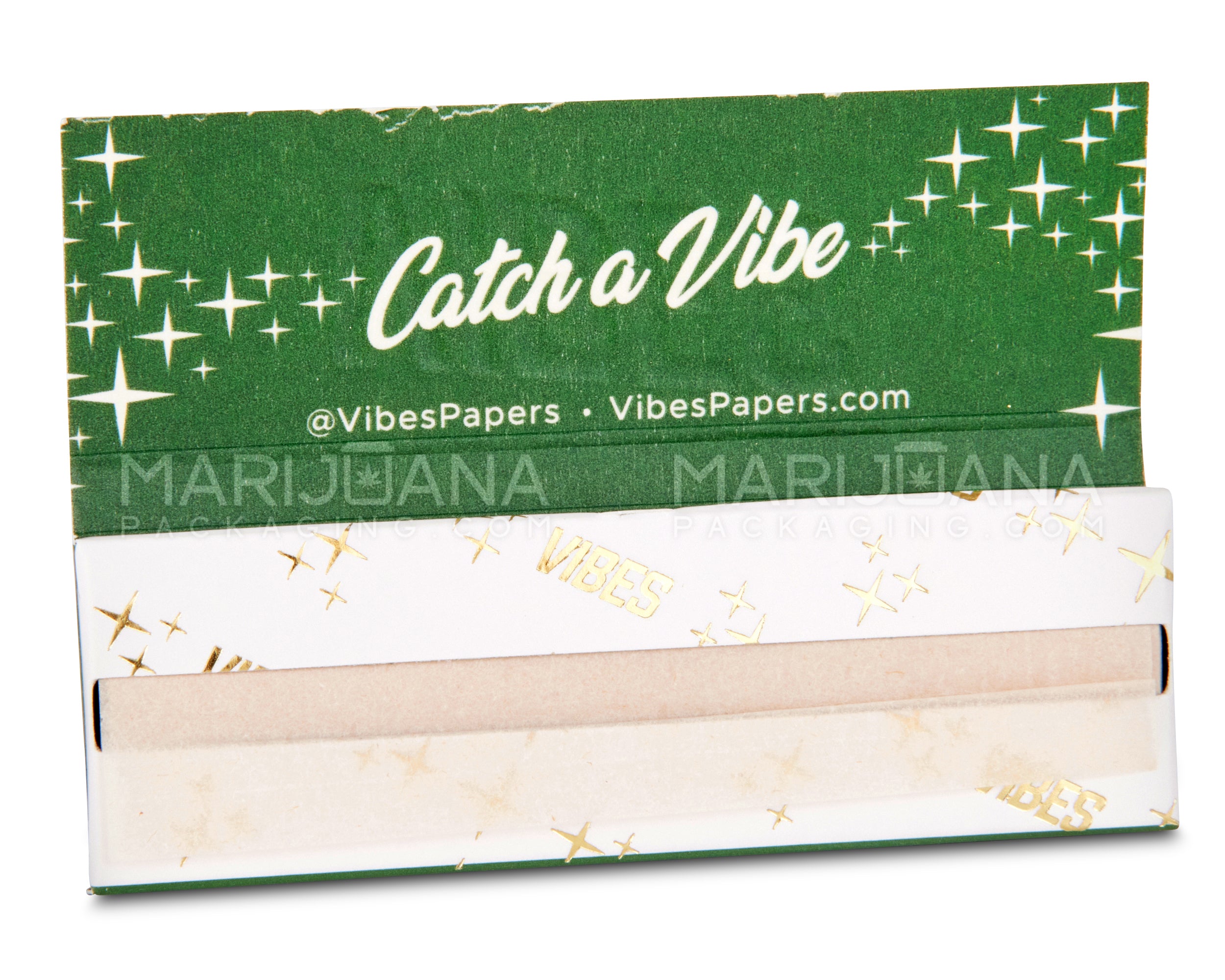 VIBES | 'Retail Display' 1 1/4 Size Size Organic Hemp Rolling Papers | 83mm - Hemp Paper - 50 Count - 3