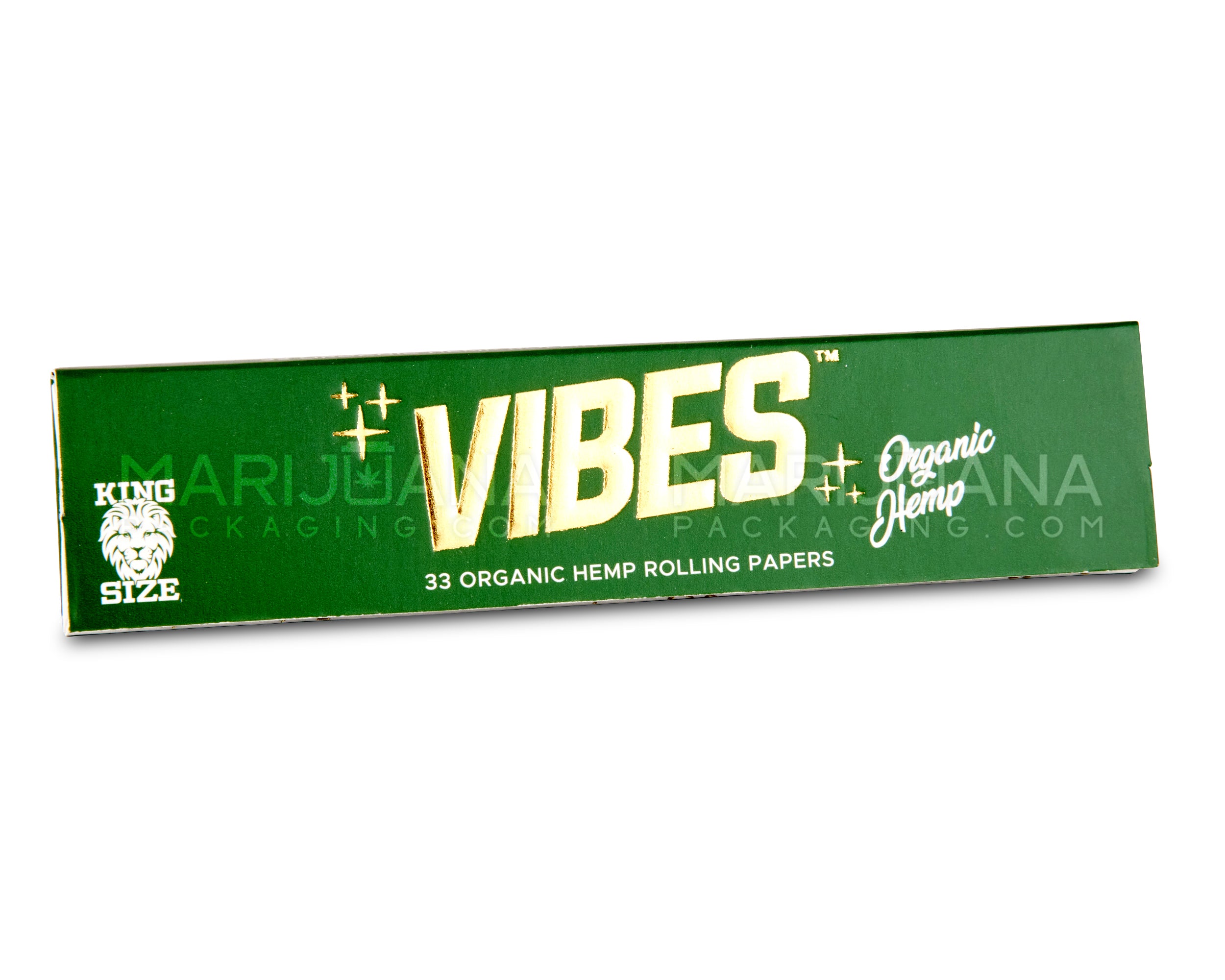 VIBES | 'Retail Display' King Size Organic Hemp Rolling Papers | 109mm - Hemp Paper - 50 Count - 2
