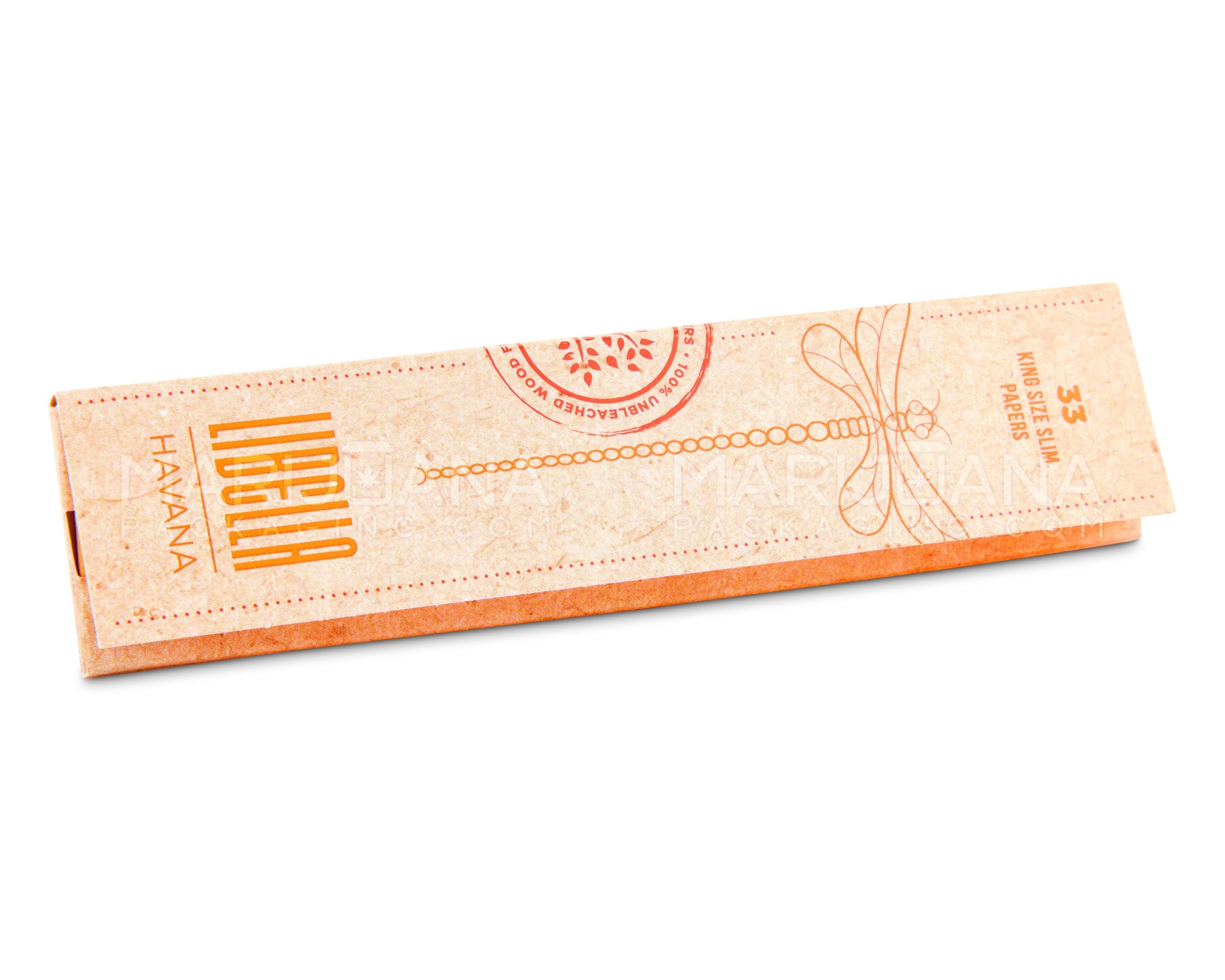 LIBELLA | 'Retail Display' King Size Slim Natural Unbleached Rolling Papers | 108mm - Havana - 50 Count - 3