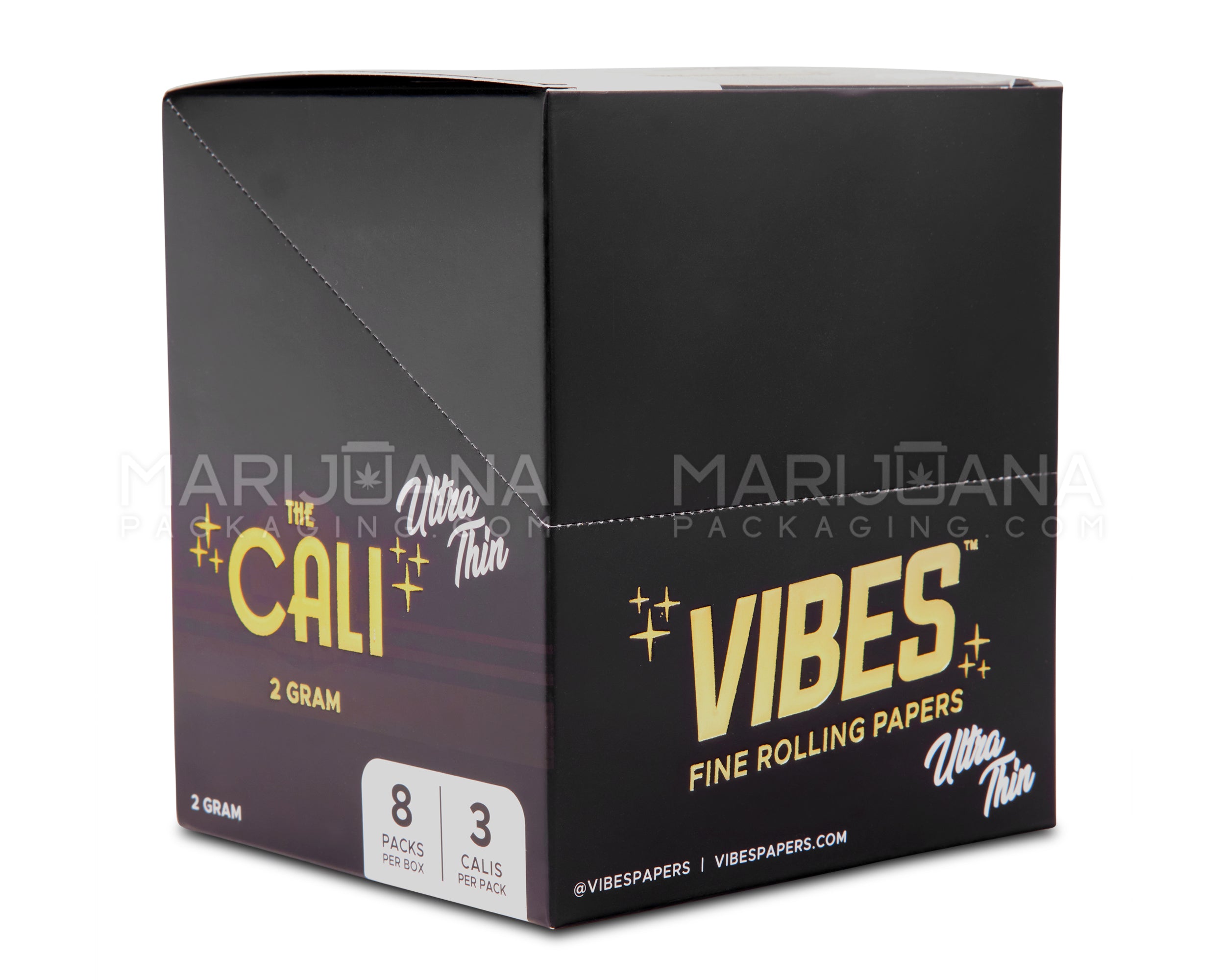 VIBES | 'Retail Display' The Cali 2 Gram Pre-Rolled Cones | 110mm - Ultra Thin Paper - 24 Count - 6