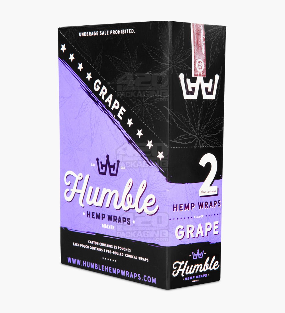 Humble Grape 108mm Natural Hemp Paper Wraps 25/Box - 4