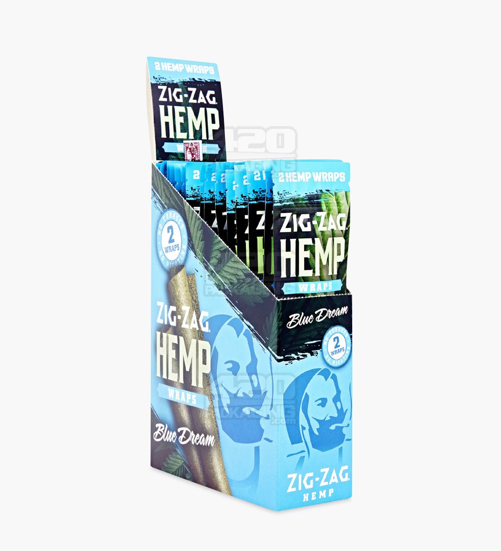 Zig Zag Blue Dream Flavor Natural Hemp Wraps 25/Box - 1