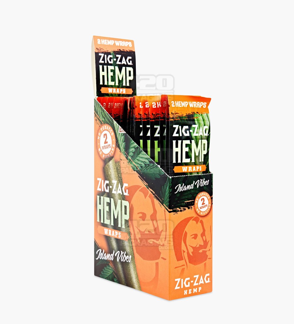 Zig Zag Island Vibes Flavor Natural Hemp Wraps 25/Box - 1