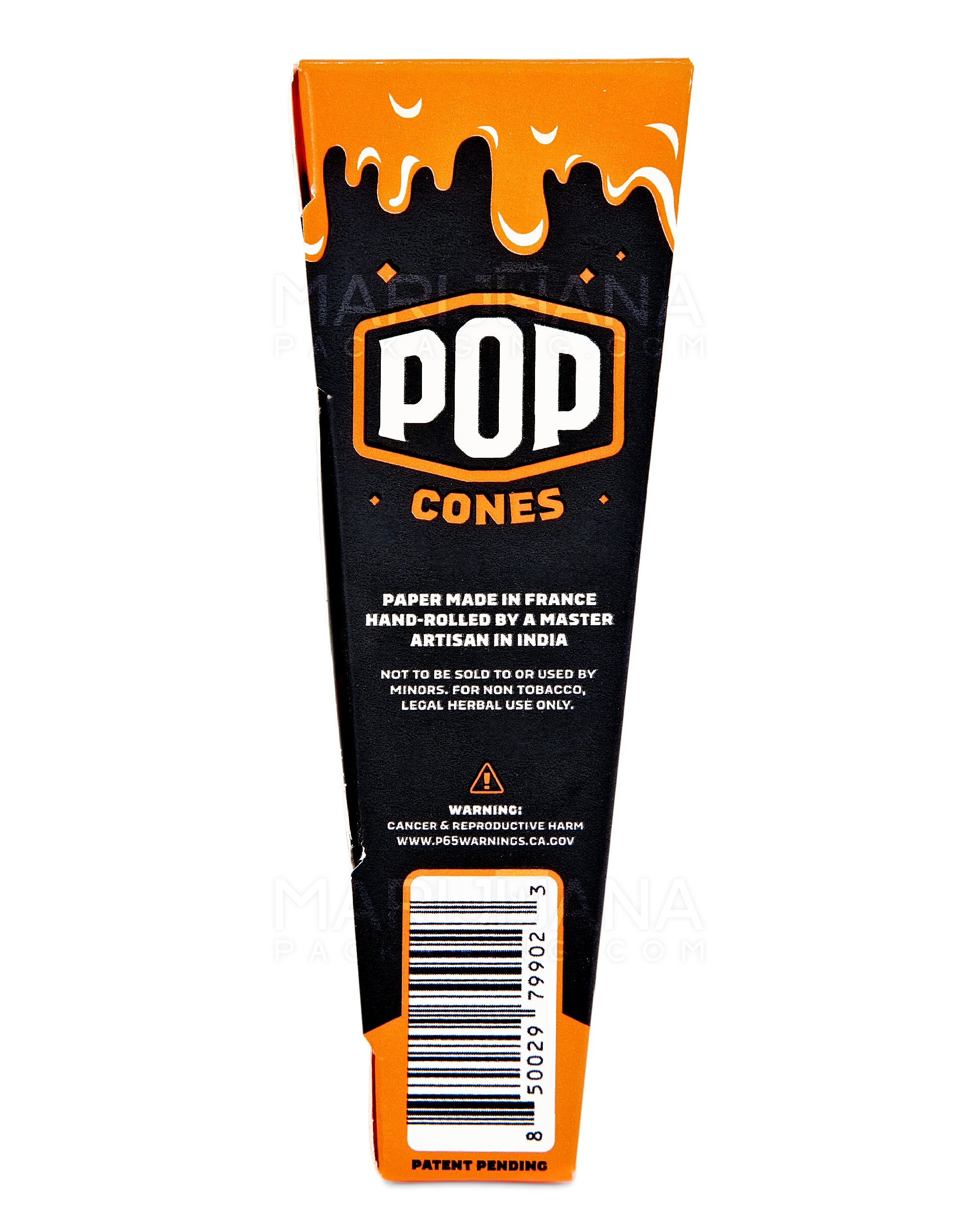 POP CONES | 'Retail Display' 1 1/4 Size Pre-Rolled Cones | 84mm - Tropical Mango - 24 Count - 3