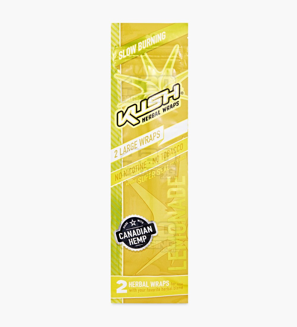 Kush Lemonade Super Seal Herbal Hemp Wraps 25/Box - 2