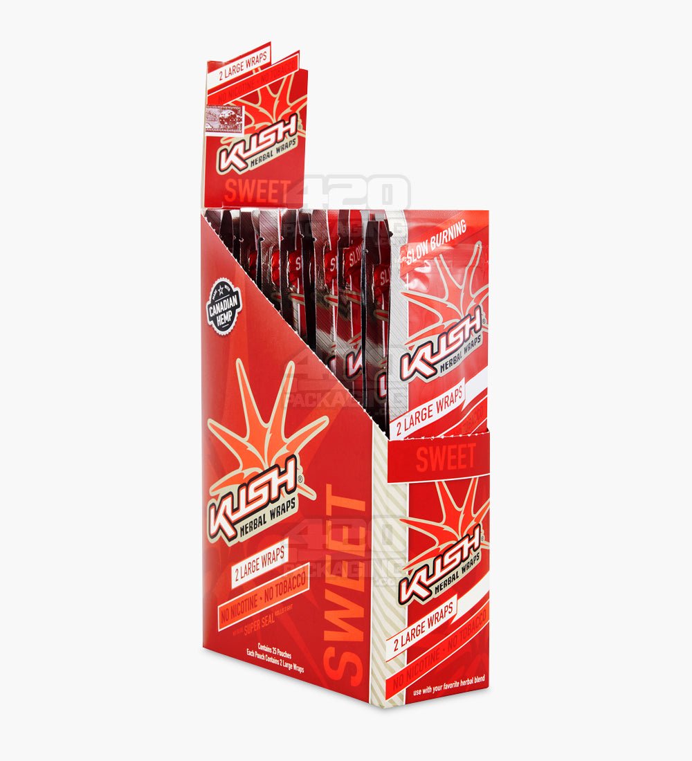 Kush Sweet Super Seal Herbal Hemp Wraps 25/Box - 1