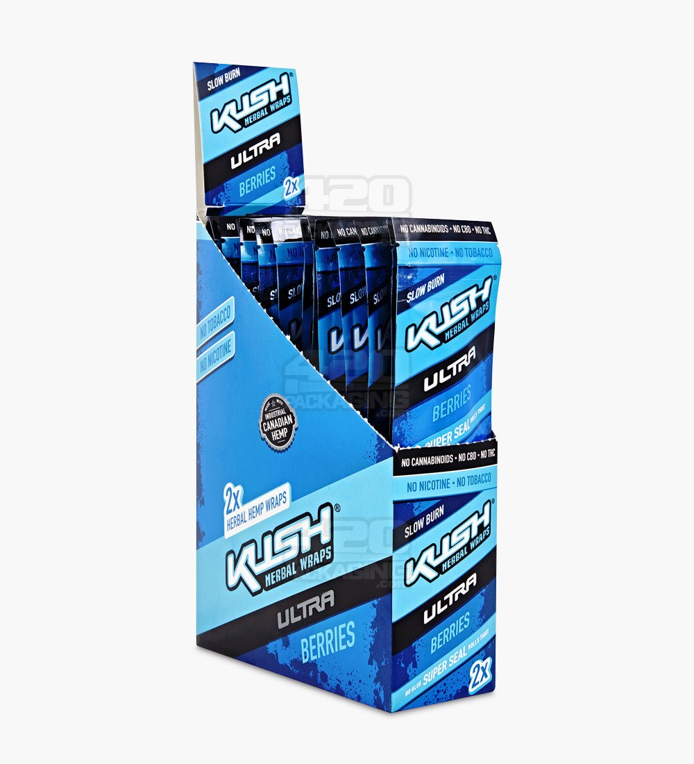 Kush Berries Ultra Herbal Hemp Wraps 25/Box - 1