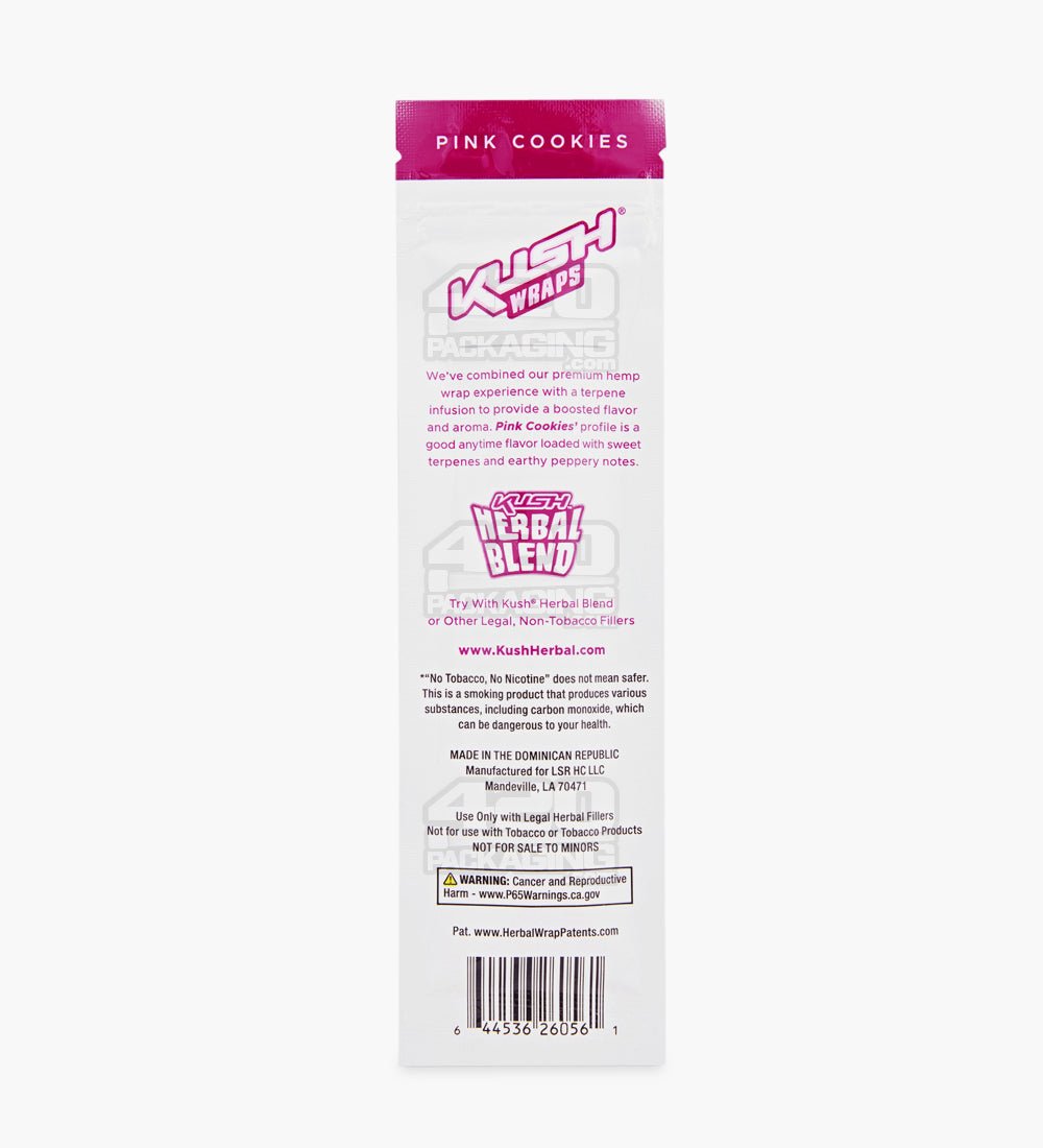 Kush Pink Cookies Terpene Infused Herbal Hemp Wraps 15/Box - 3