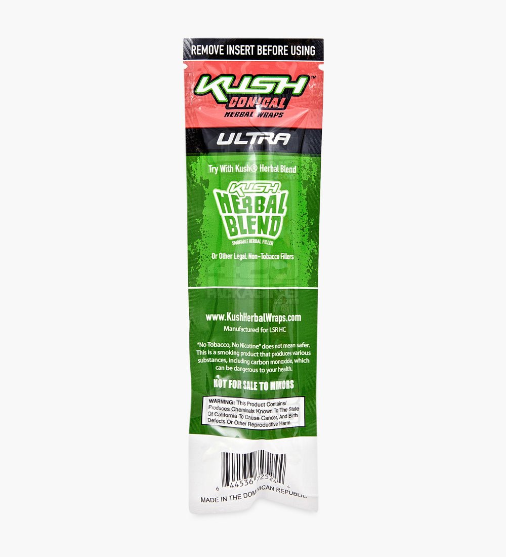 Kush Kiwi Strawberry Ultra Herbal Hemp Conical Wraps 15/Box - 3