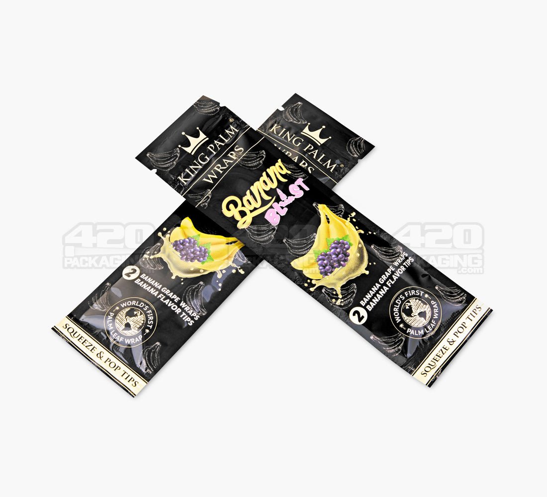King Palm Banana Blast Palm Leaf Blunt Wraps 15/Box - 3
