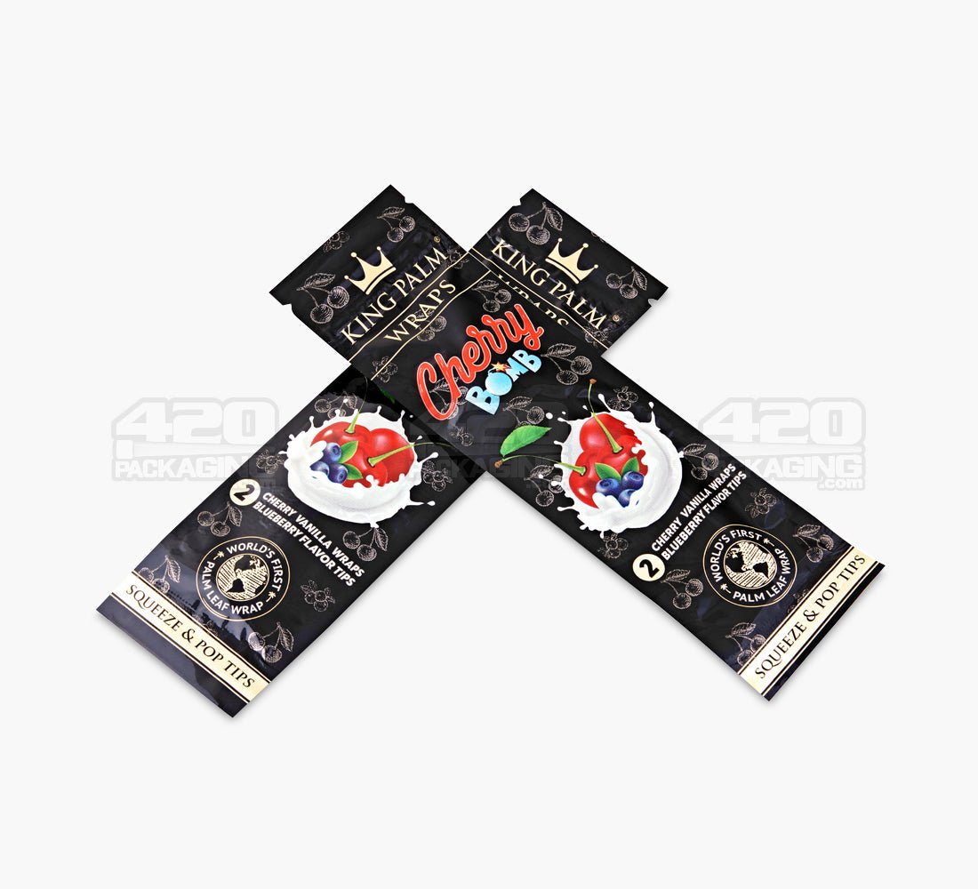 King Palm Cherry Bomb Palm Leaf Blunt Wraps 15/Box - 3