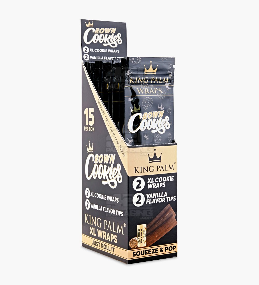 King Palm Crown Cookies Palm Leaf Blunt Wraps 15/Box - 1
