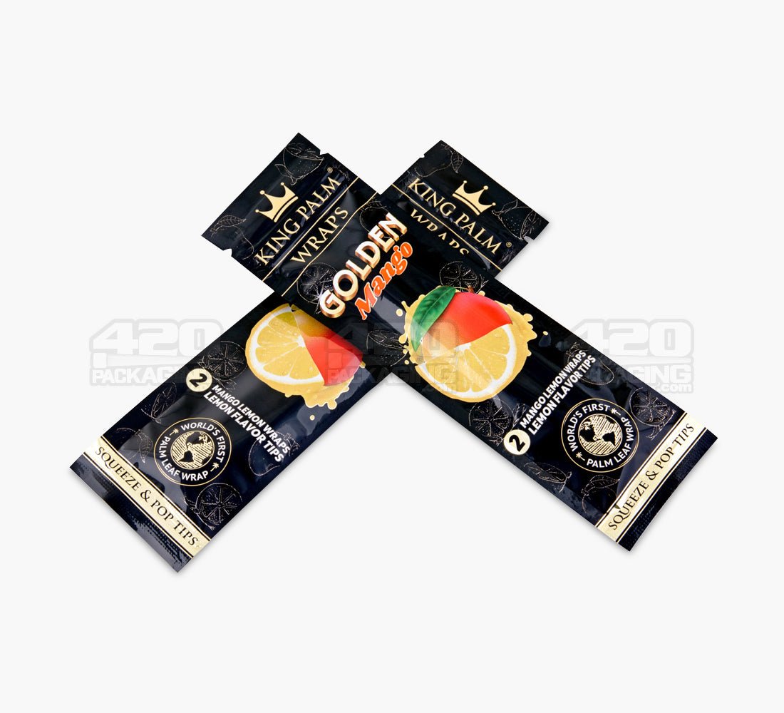 King Palm Golden Mango Palm Leaf Blunt Wraps 15/Box - 3