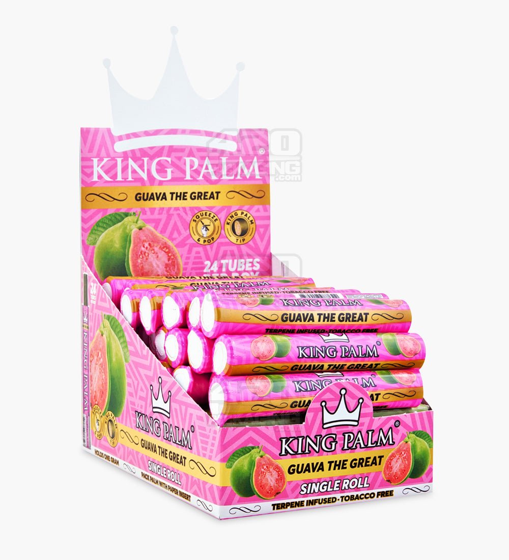 King Palm Guava The Great Natural Mini Leaf Tube Wraps 15/Box - 1