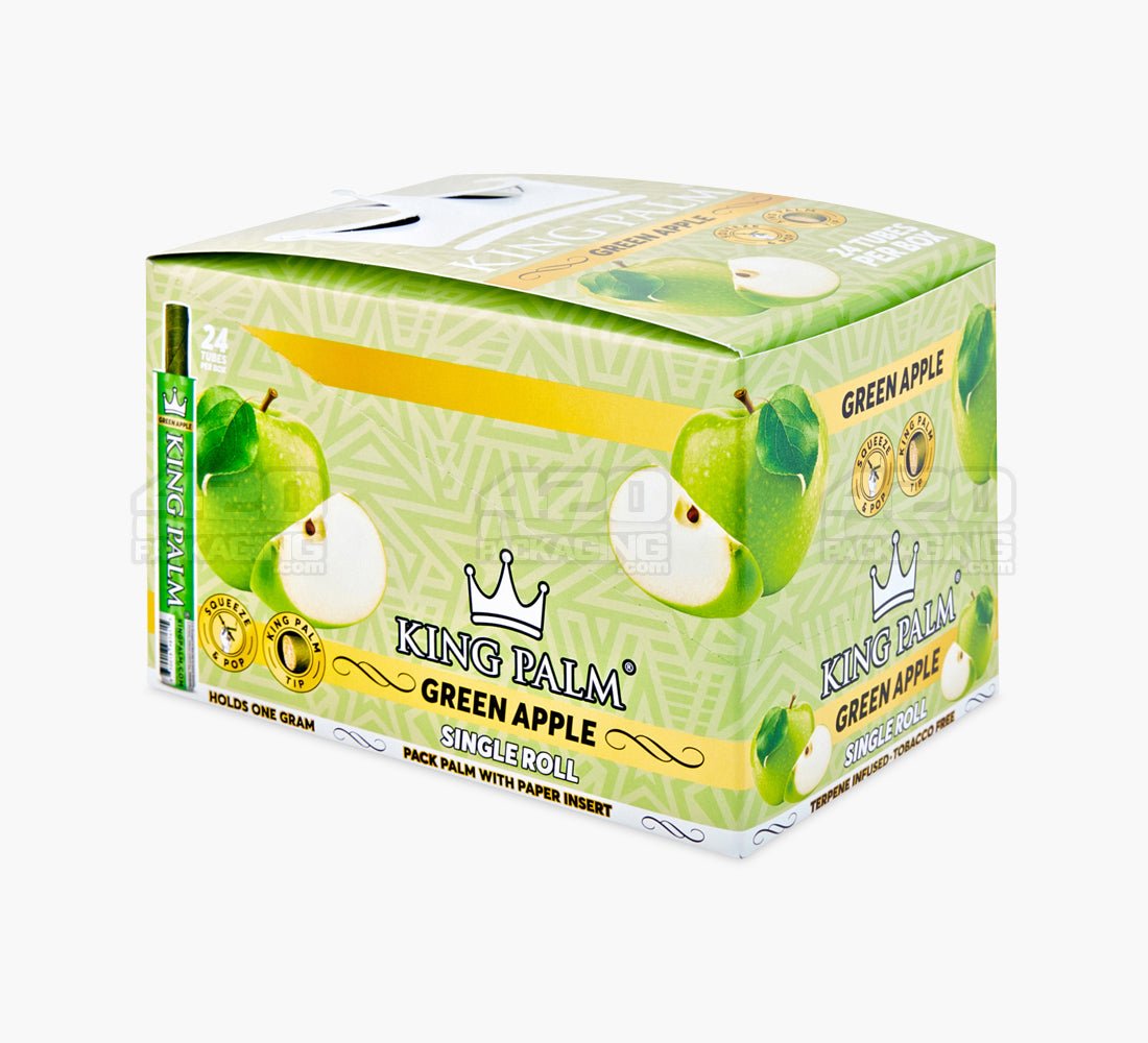 King Palm Green Apple Natural Mini Leaf Tube Wraps 24/Box - 2