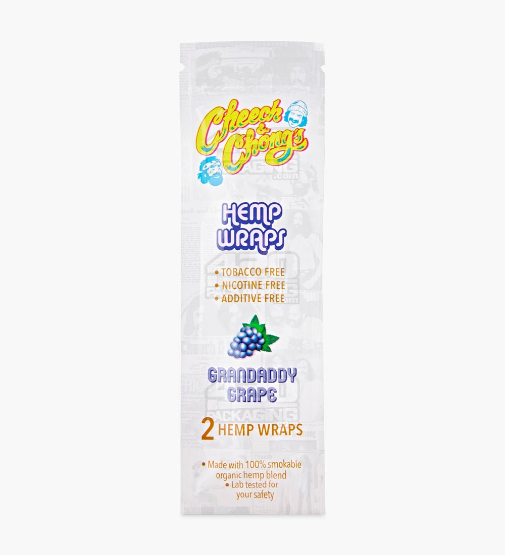 Cheech & Chong's Grandaddy Grape Organic Hemp Blunt Wraps - 25/Box - 2