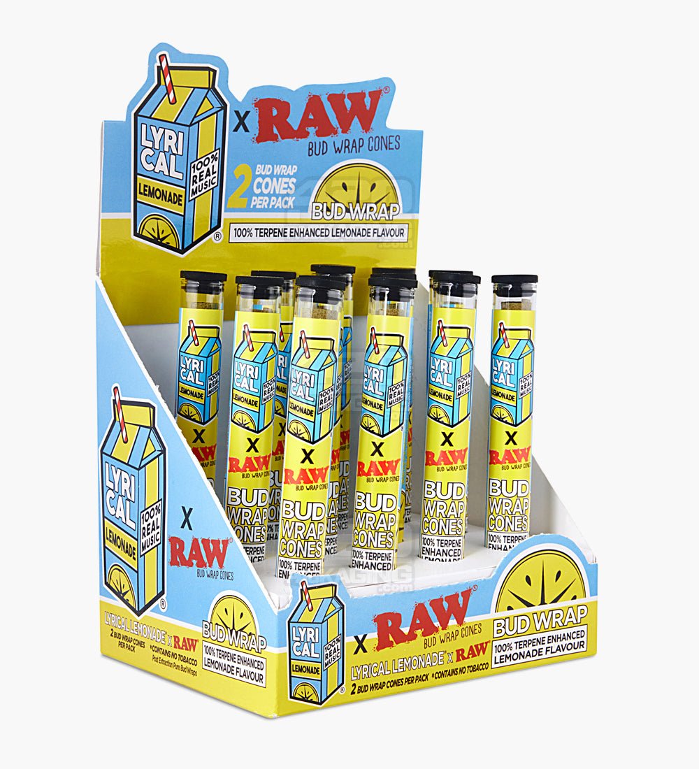 RAW x Lyrical Lemonade Terpene Organic Hemp Lemonade Blunt Wraps - 12/Box - 2