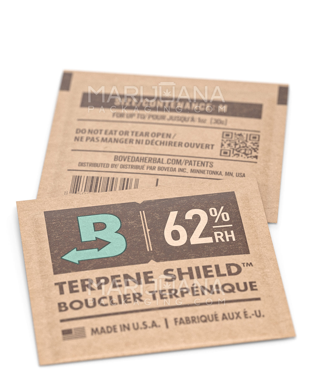 BOVEDA | Small Humidity Control Packs | 8 Grams - 62% - 50 Count - 5