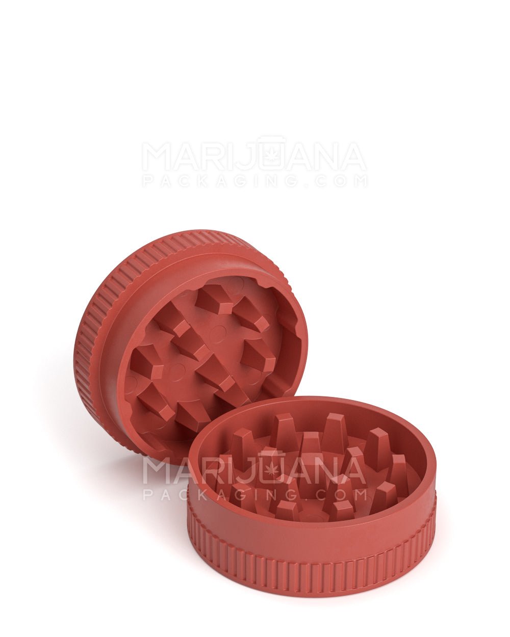 Biodegradable Thick Wall Red Grinder | 2 Piece - 55mm - 12 Count - 6